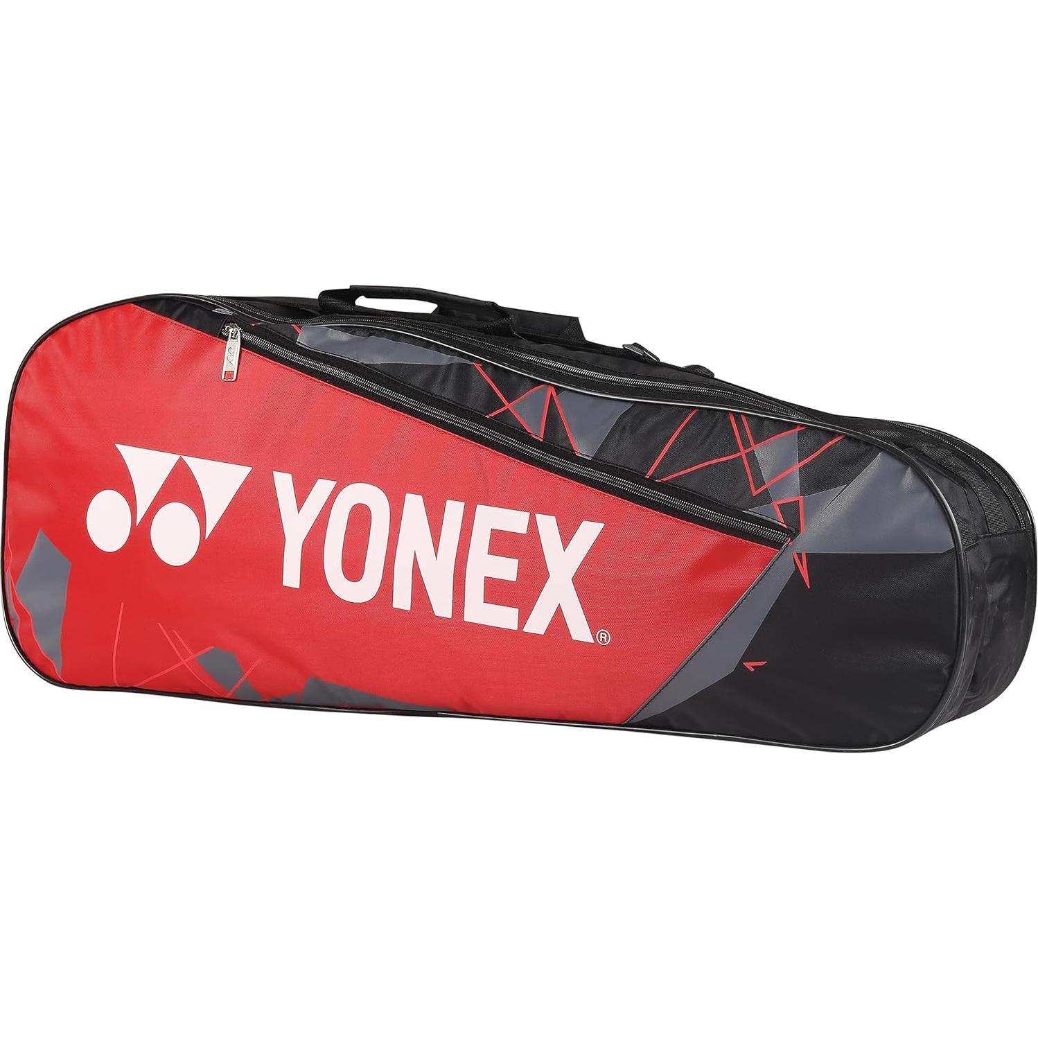 Bolsa de Bádminton YONEX 23015 Roja y Negra - 3 Compartimentos
