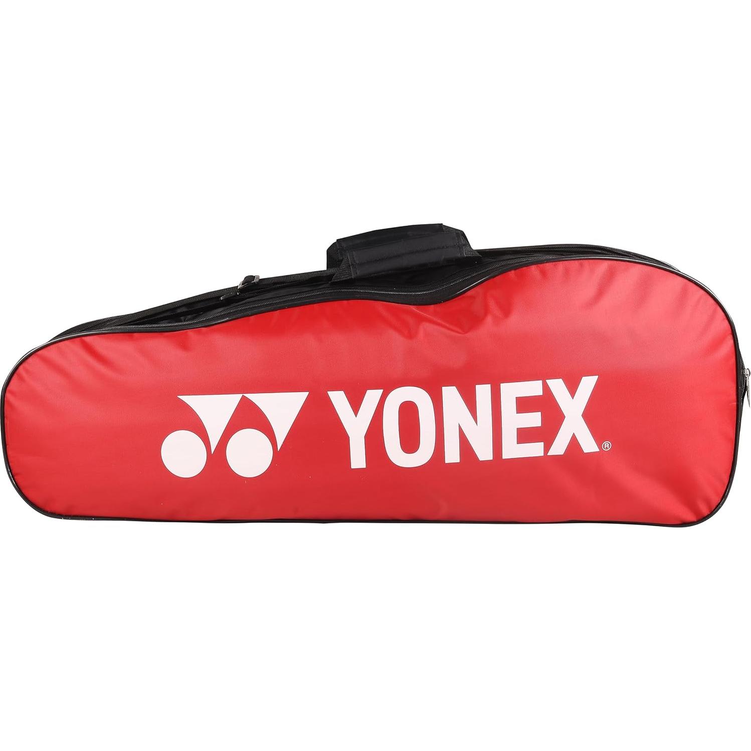 Bolsa de Bádminton YONEX 23015 Roja y Negra - 3 Compartimentos