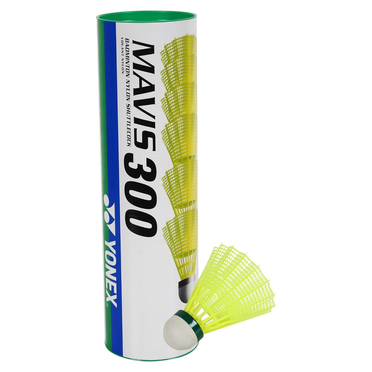 Volante de Nylon Yonex Mavis 300 Tapa Verde Amarillo