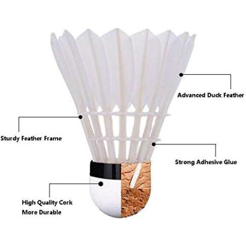Volantes de Bádminton Senston - Paquete de 6 Piezas de Pluma
