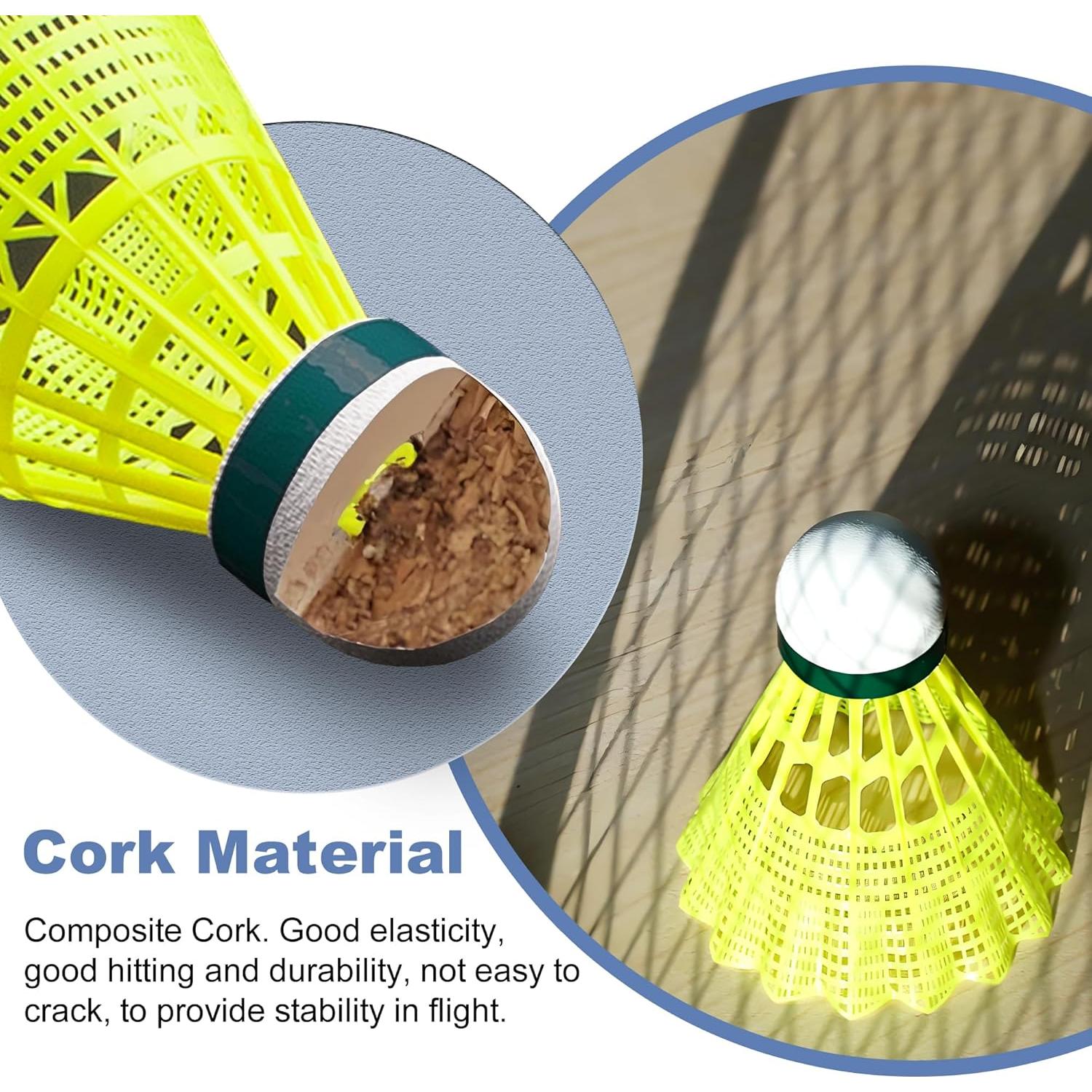 Volantes de Bádminton Senston de Nylon - 6 Paquetes