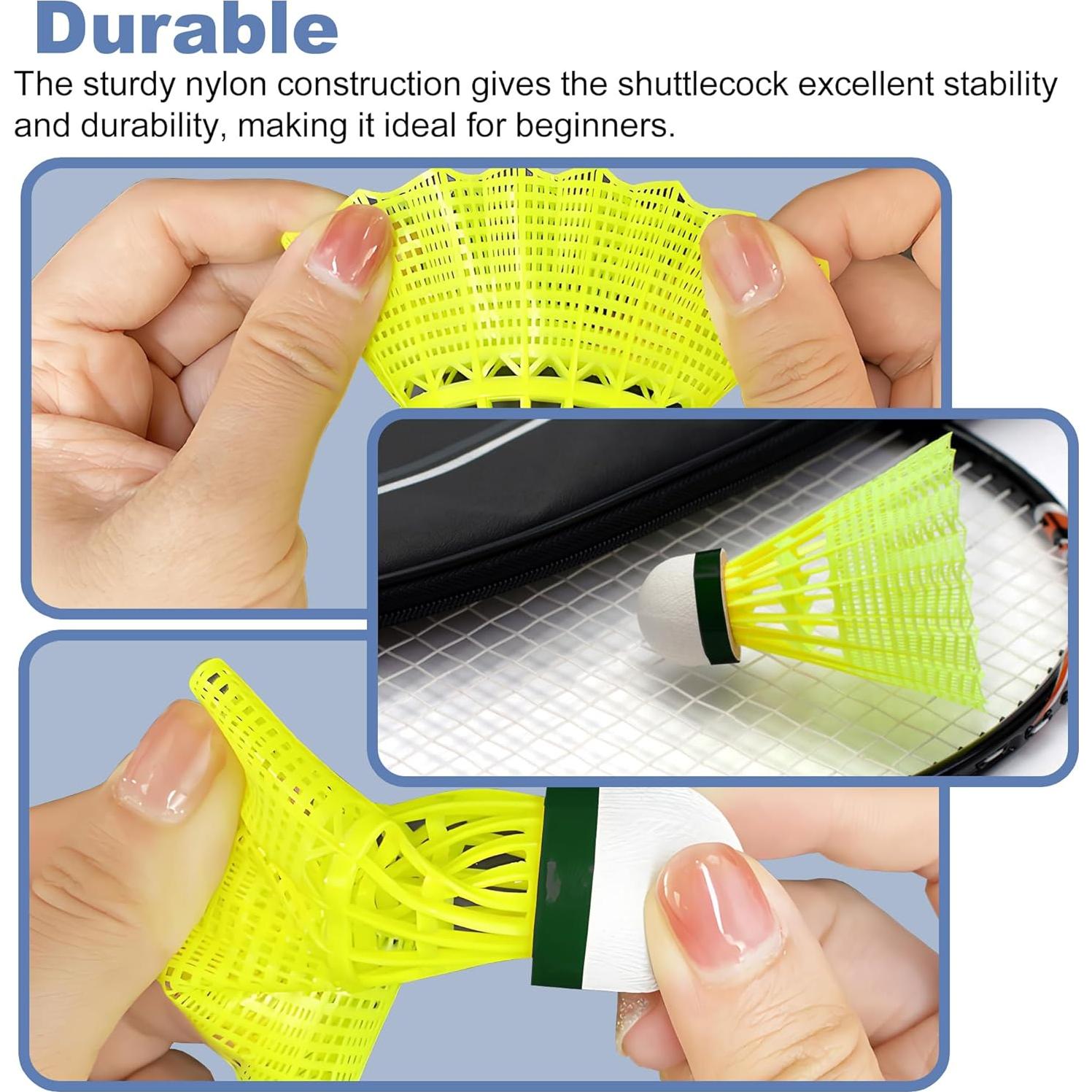 Volantes de Bádminton Senston de Nylon - 6 Paquetes