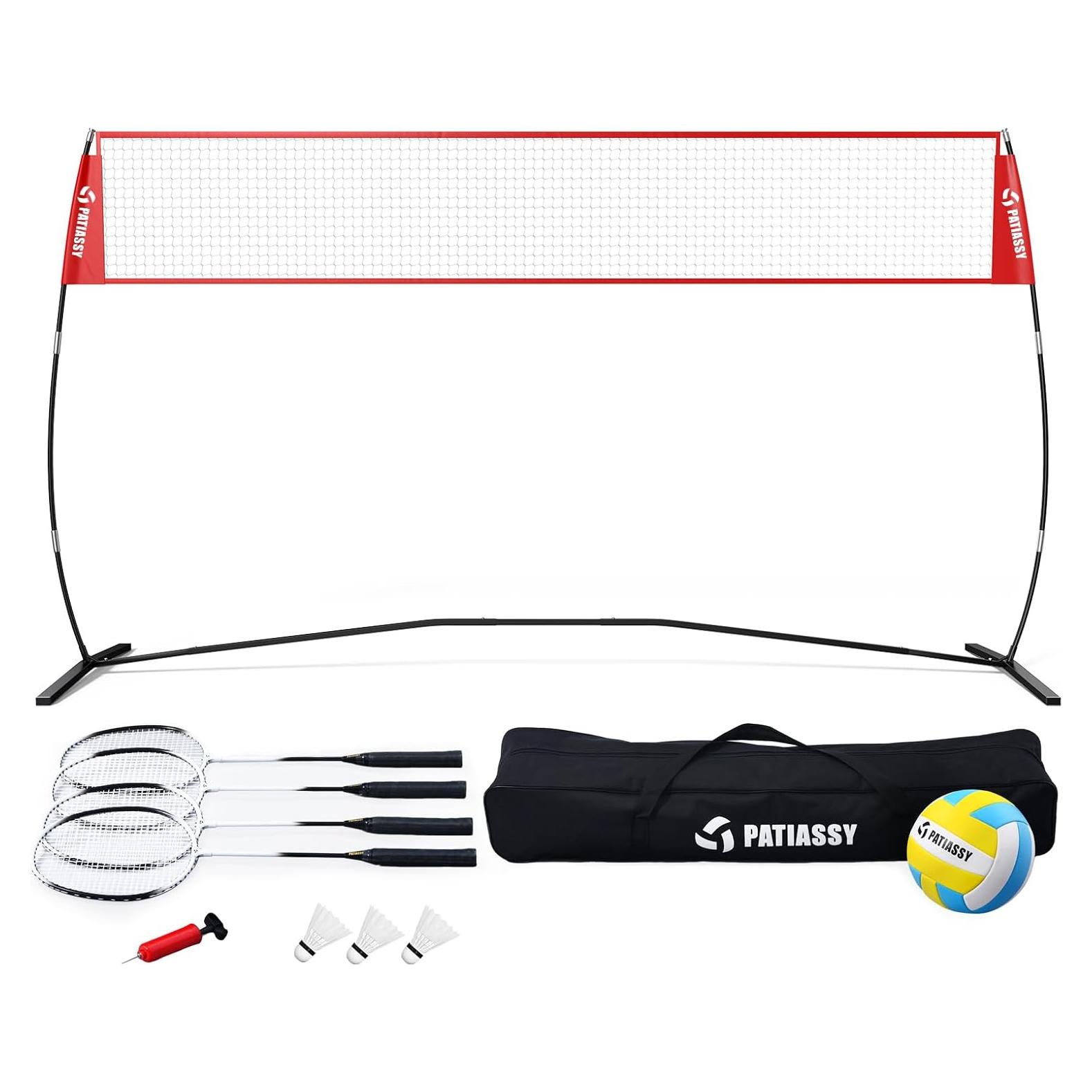 Red de Voleibol y Bádminton Patiassy 4.27m Ajustable
