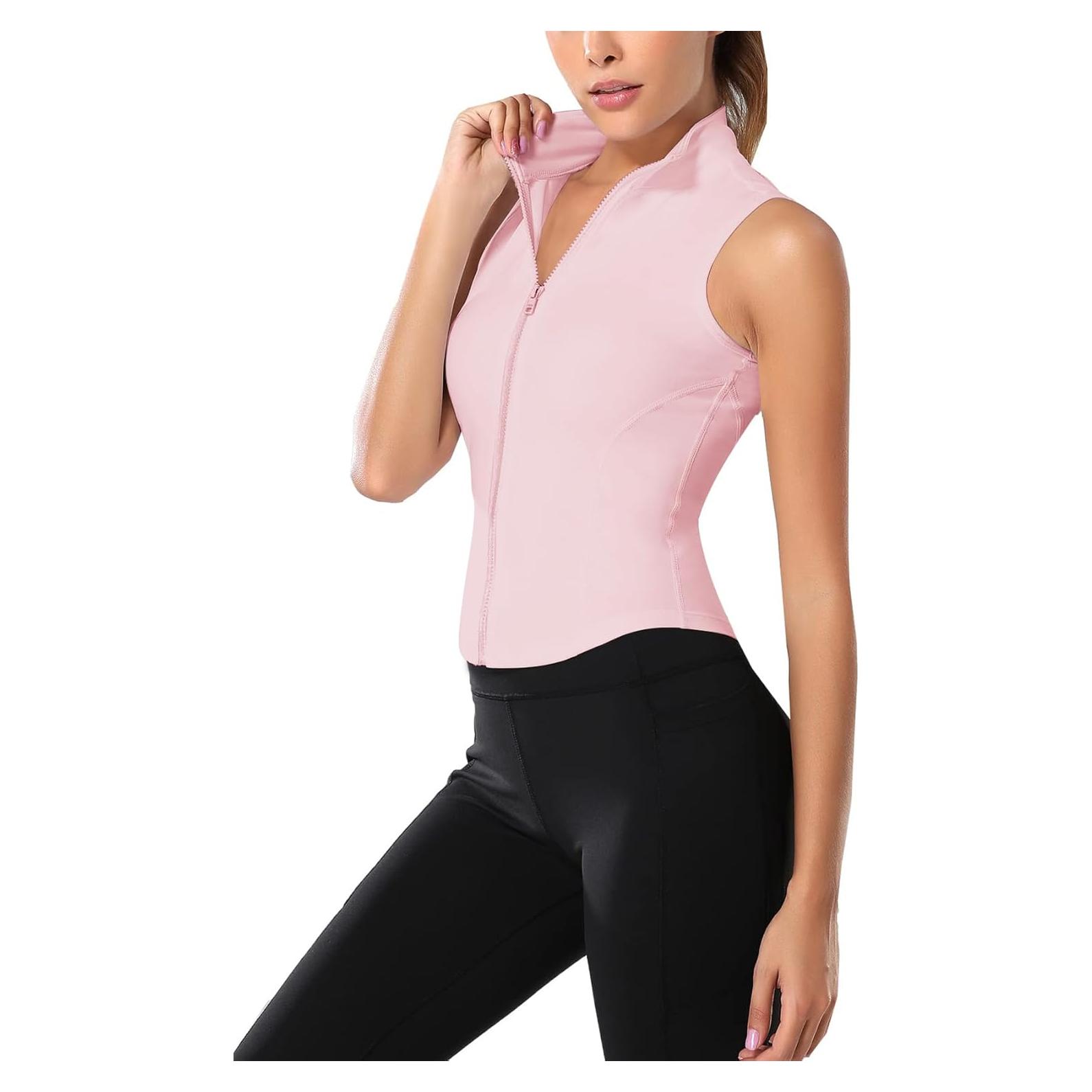 Chaqueta sin mangas de entrenamiento Flygo para mujer - Rosa XL