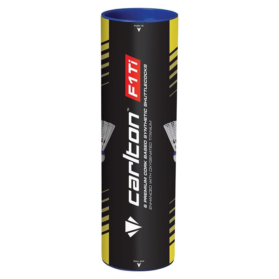 Volantes de bádminton Carlton F1 Ti - Tubo de 6 unidades