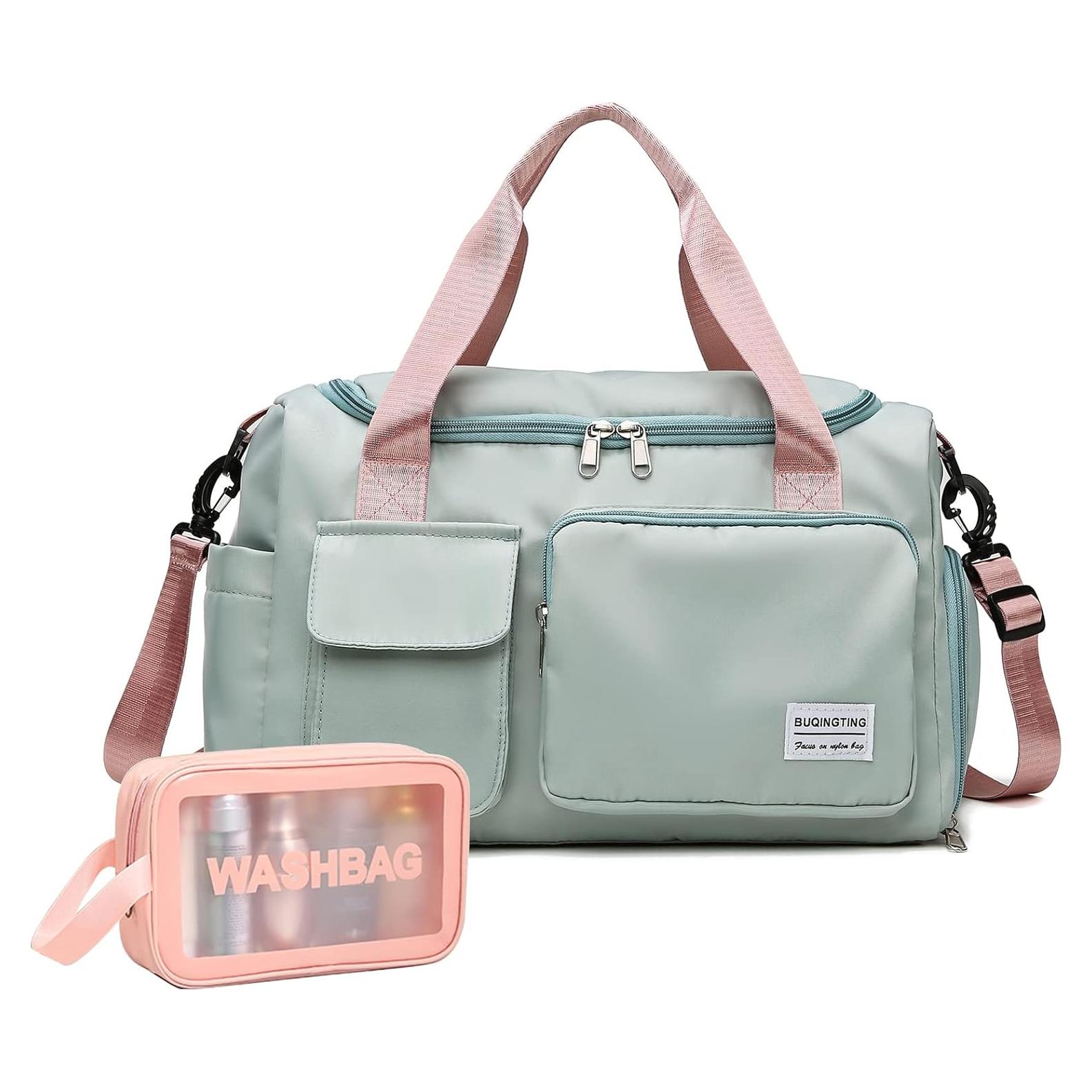 Bolsa de Gimnasio BEULPTN Verde Duffle con Compartimento