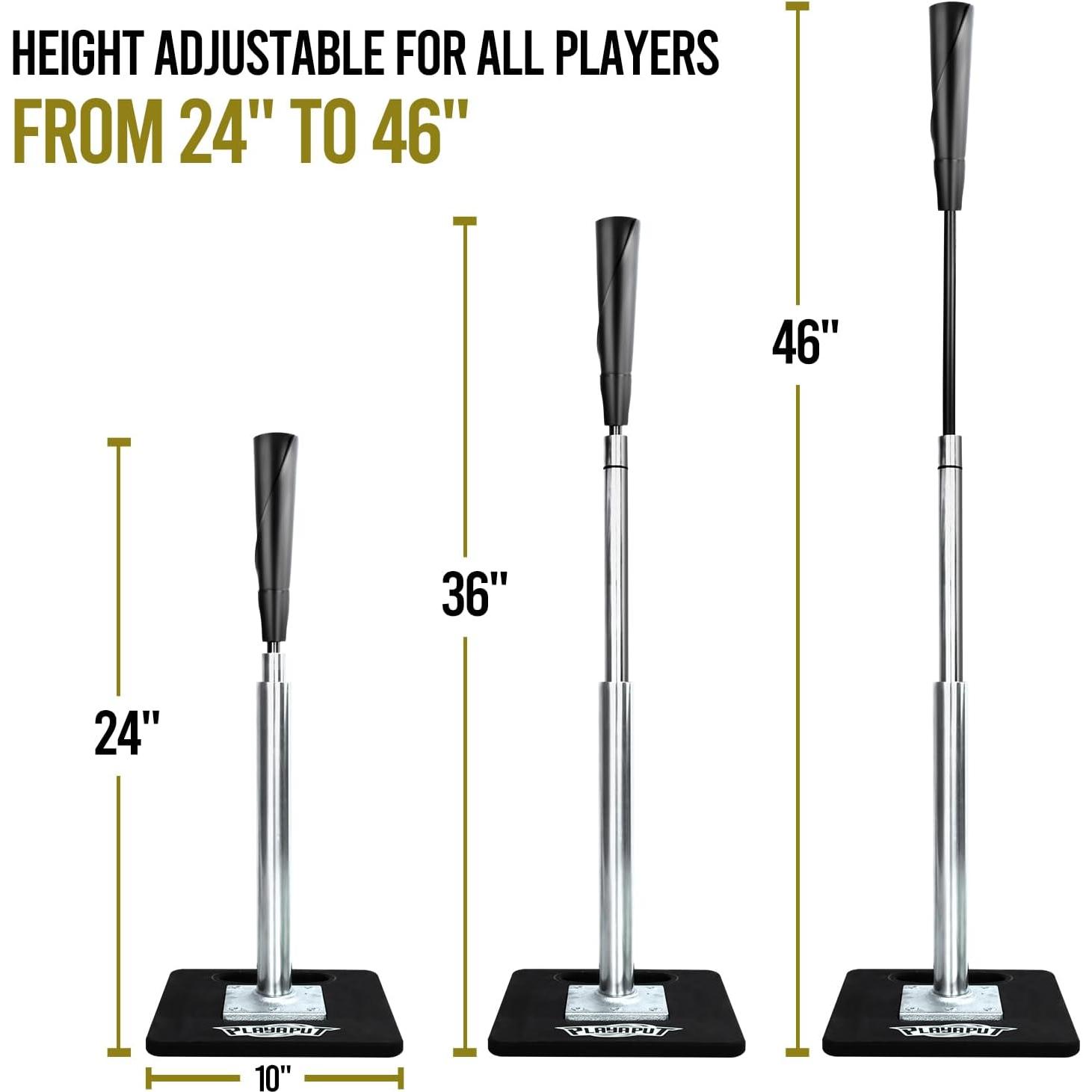 Tee de Bateo Ajustable PLAYAPUT para Béisbol/Sóftbol 61-117 cm