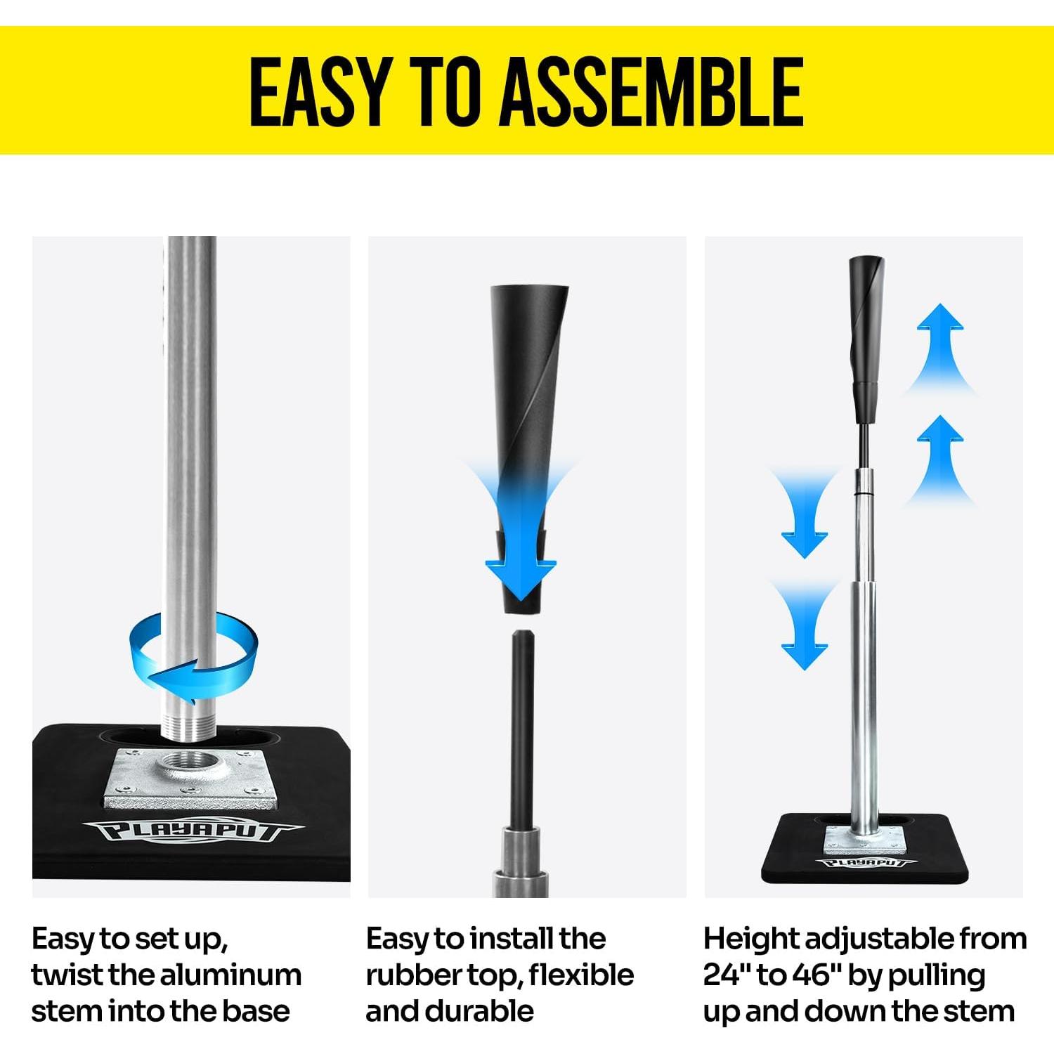 Tee de Bateo Ajustable PLAYAPUT para Béisbol/Sóftbol 61-117 cm