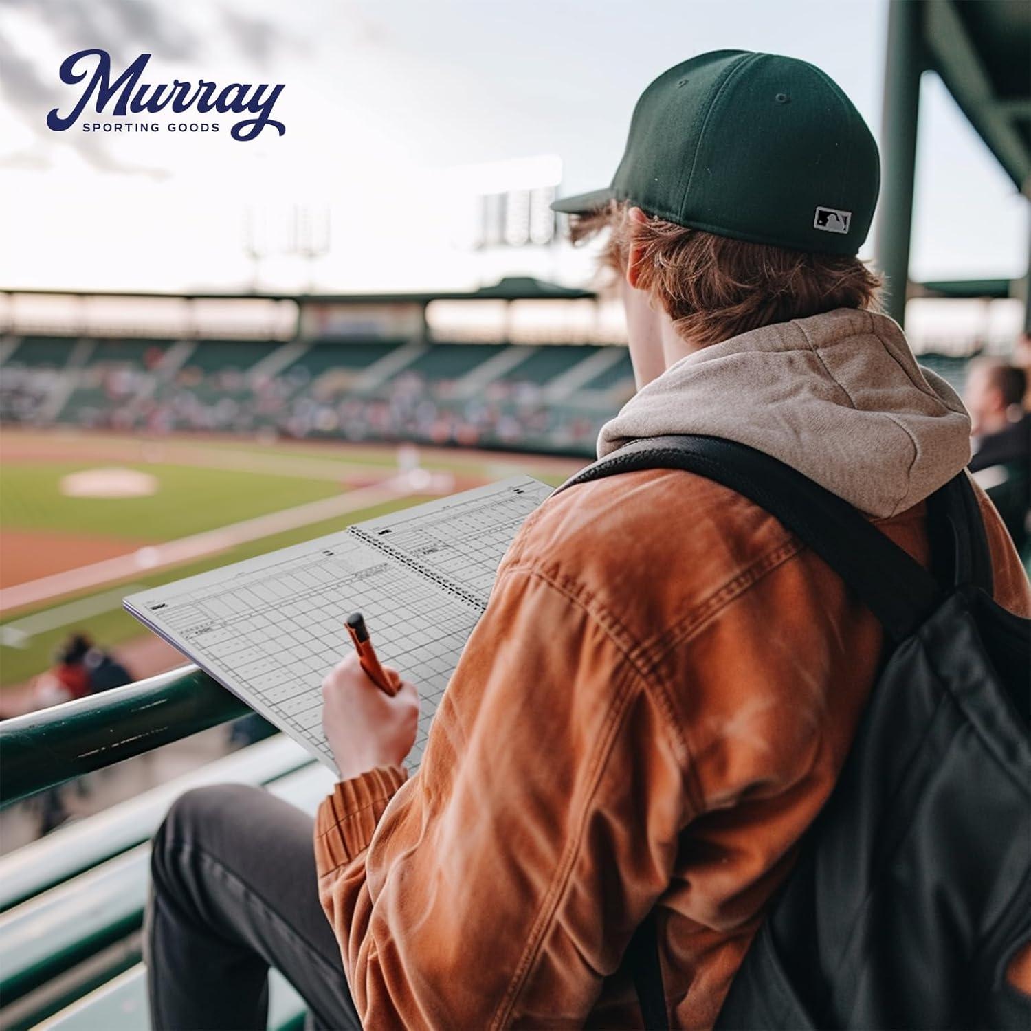 Libro de Puntuación de Béisbol/Sóftbol Murray - Letra Grande 35 Juegos