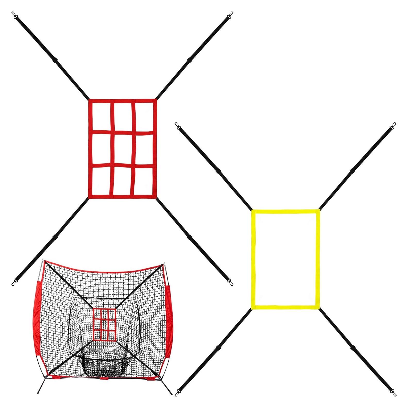 Objetivos Ajustables de Béisbol Leyndo - 2 Pcs, 60x40 cm