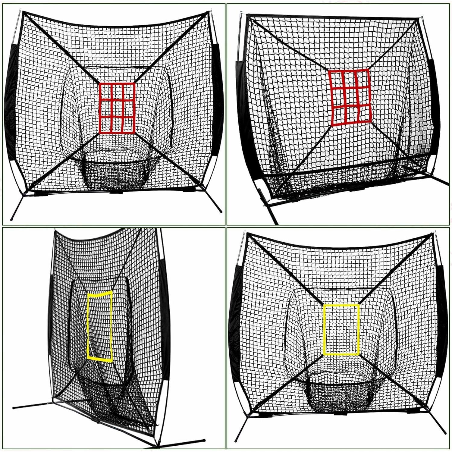 Objetivos Ajustables de Béisbol Leyndo - 2 Pcs, 60x40 cm