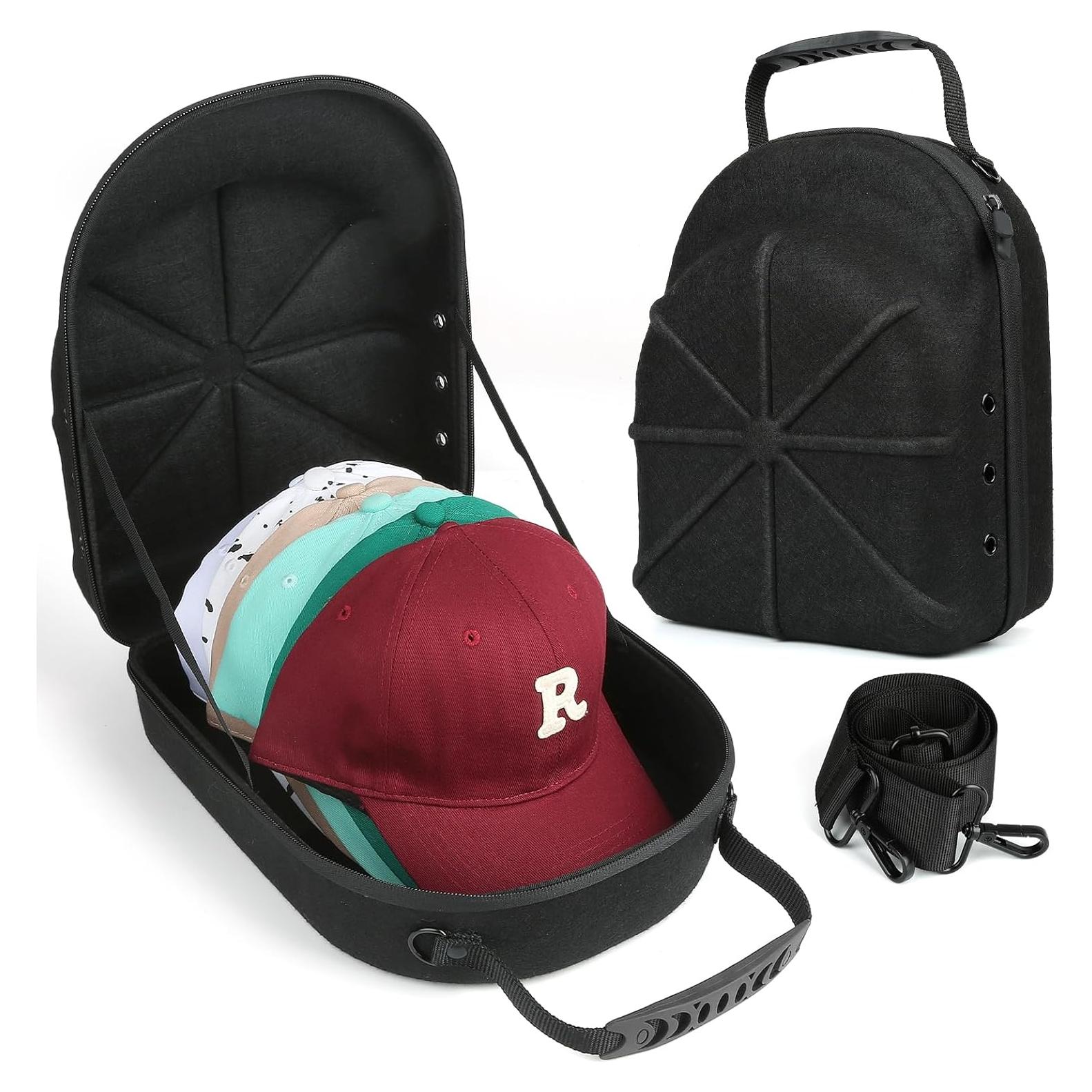 Funda Dura para Gorras de Béisbol HATCARRIER - 6 Gorras, Negro