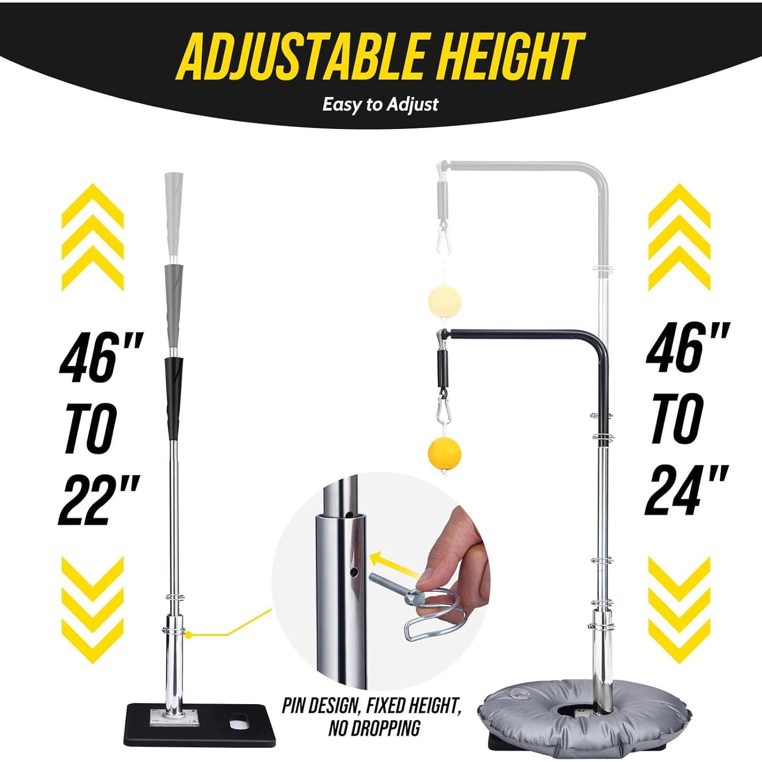 Entrenador de Bateo Patiassy Ajustable con Bolsa de Agua