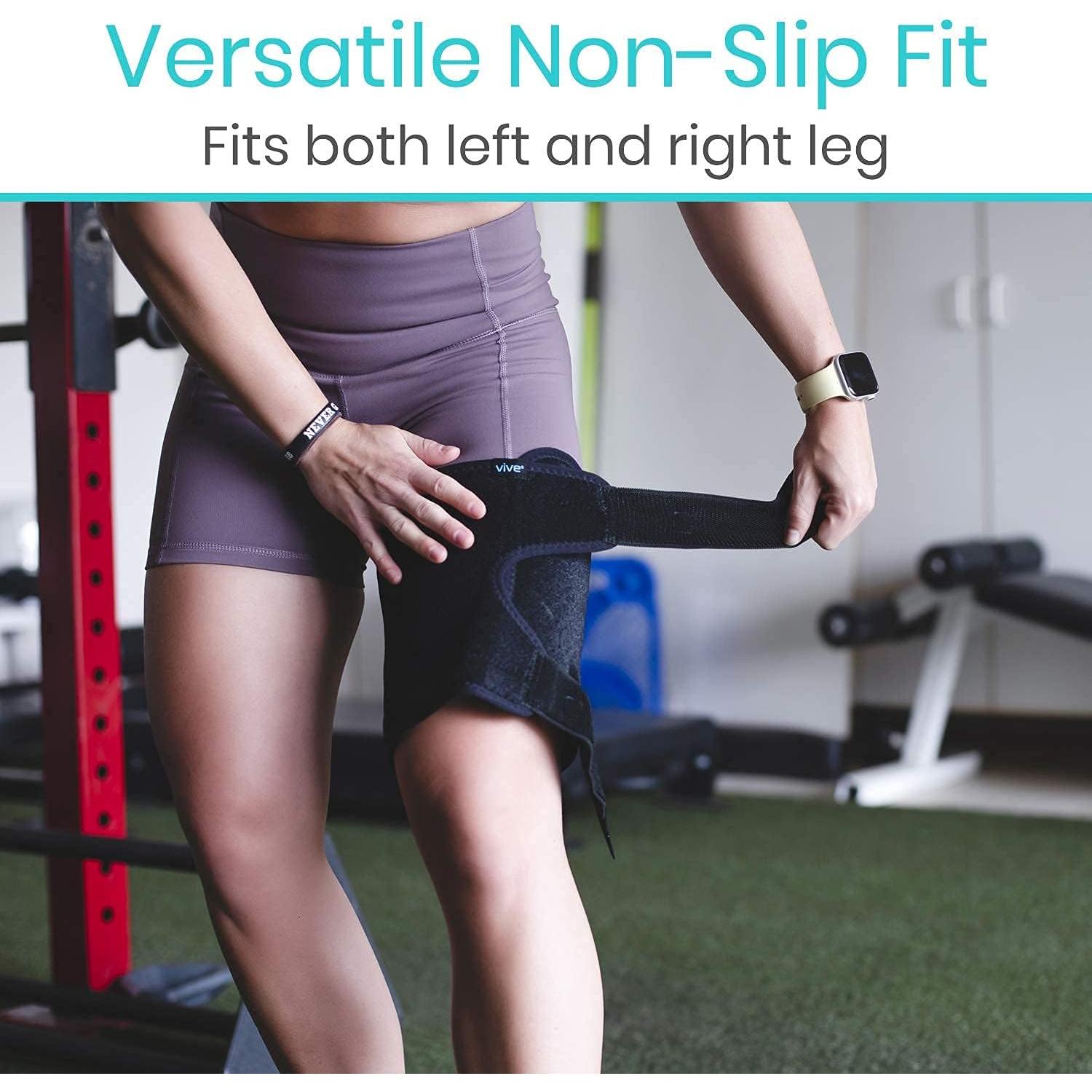 Faja de Compresión Ajustable Vive para Muslo - Negro