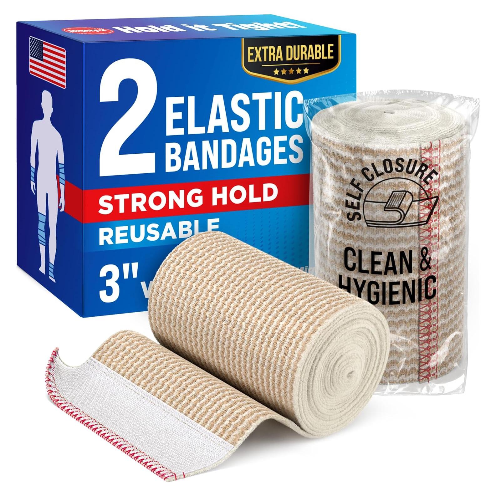 Venda Elástica Reutilizable Mighty-X 3" (2pk) Compresión Fuerte