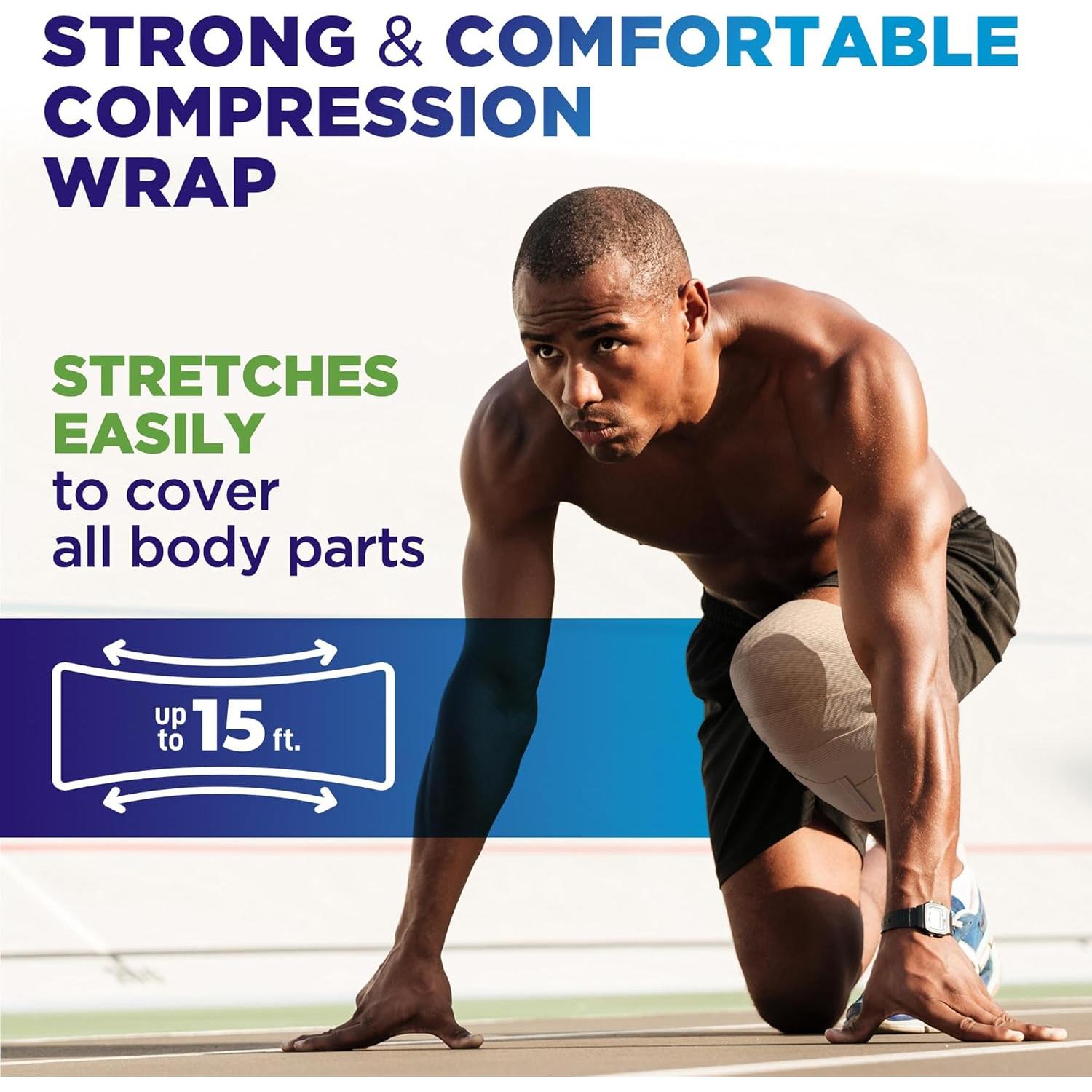 Venda Elástica Reutilizable Mighty-X 3" (2pk) Compresión Fuerte