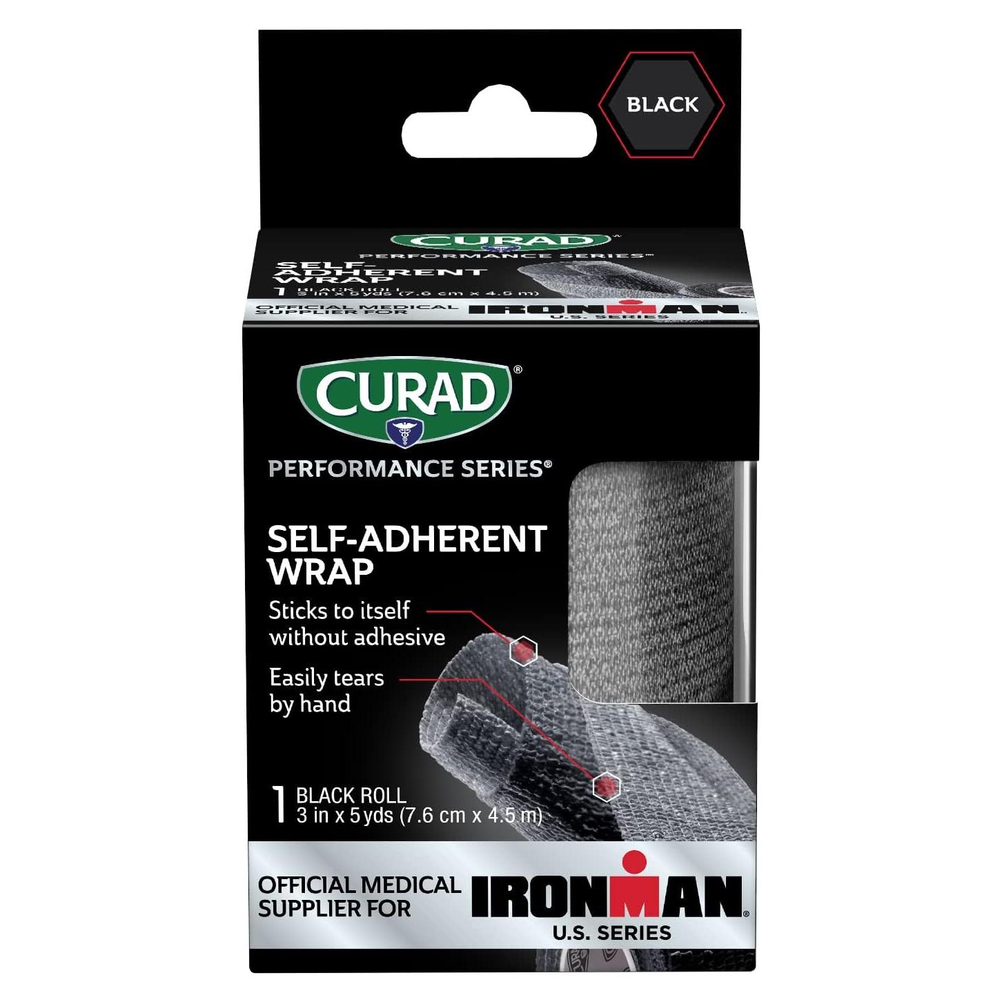 CURAD Venda Atlética Autoadhesiva 7.62 cm x 4.57 m - Soporte IRONMAN