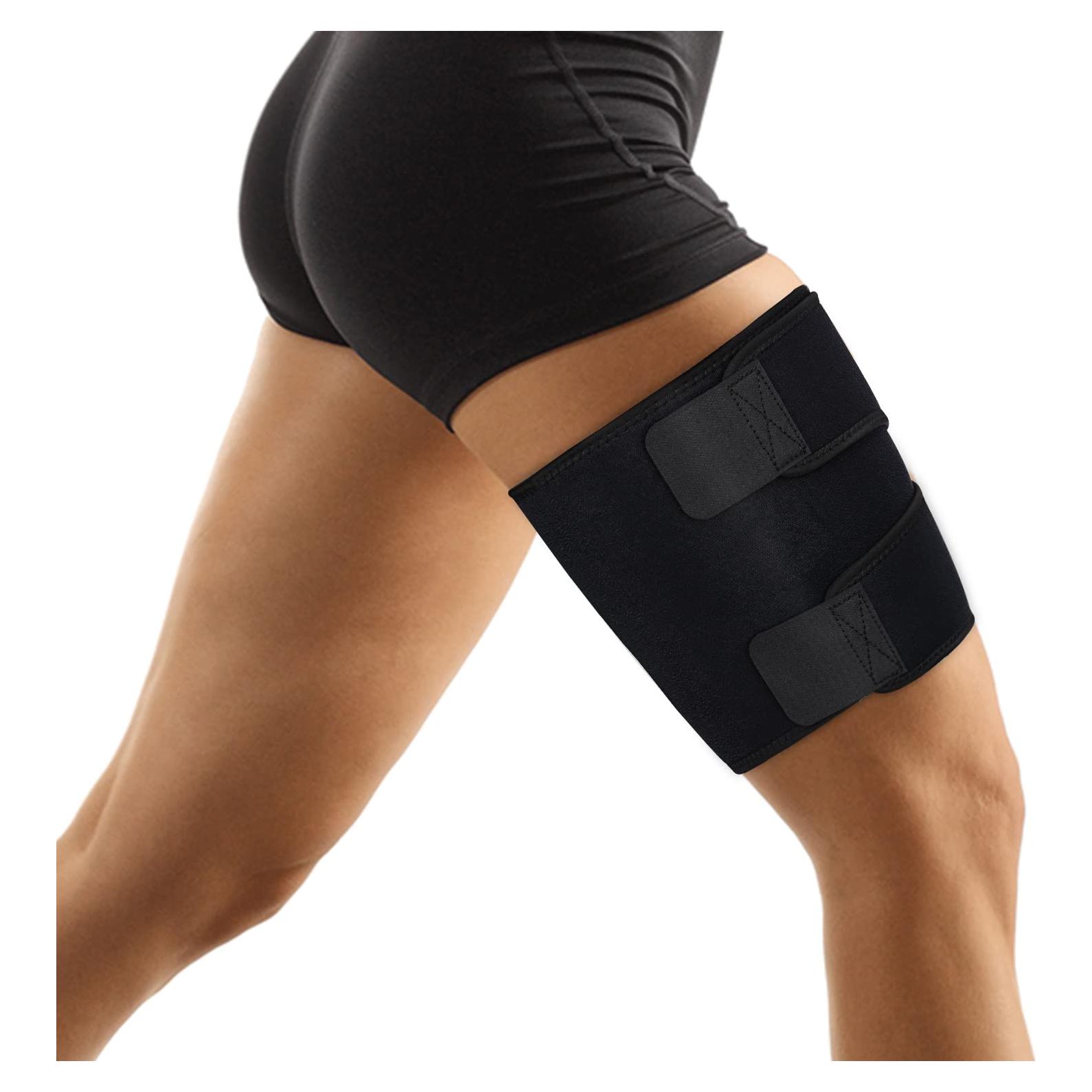 Faja de Muslo SupreGear Ajustable Neopreno Soporte Negro L