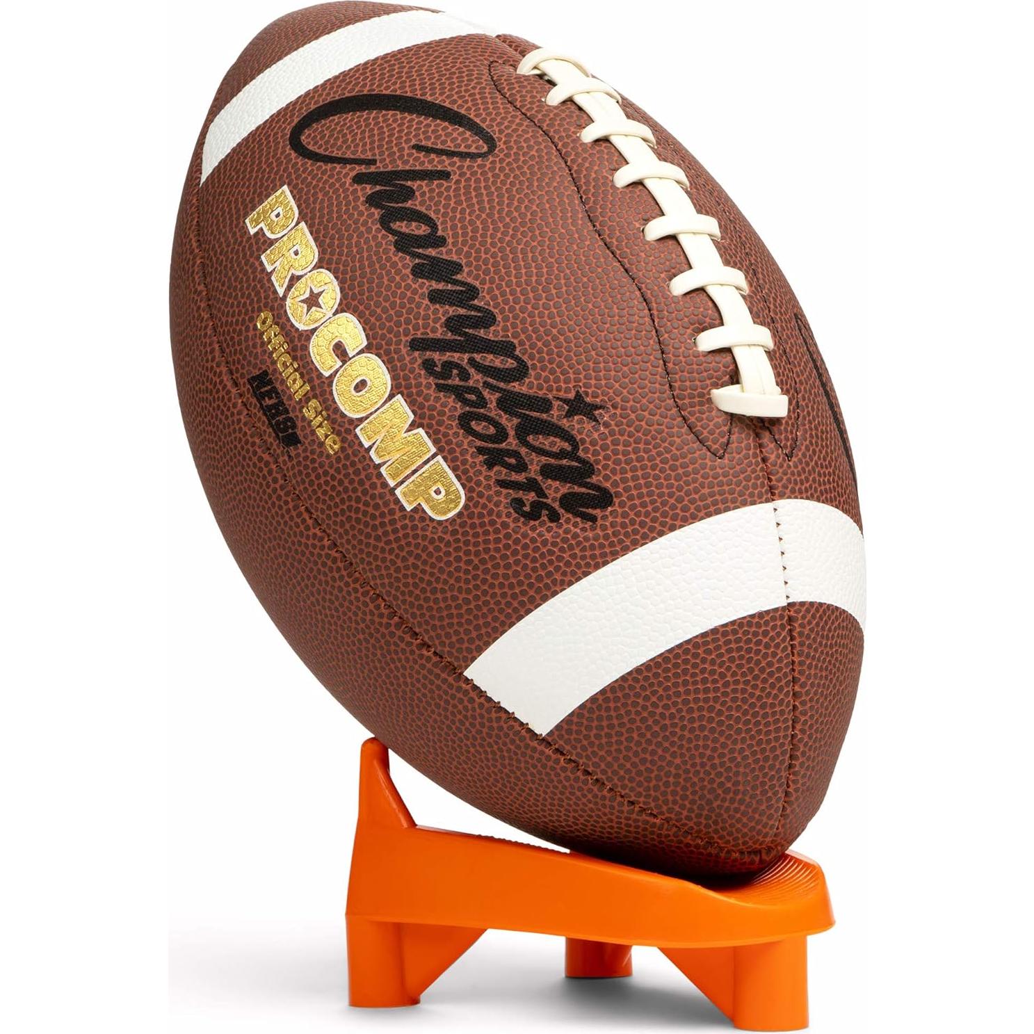 Tee de Pateo de Fútbol Champion Sports 1" Naranja Alta Visibilidad