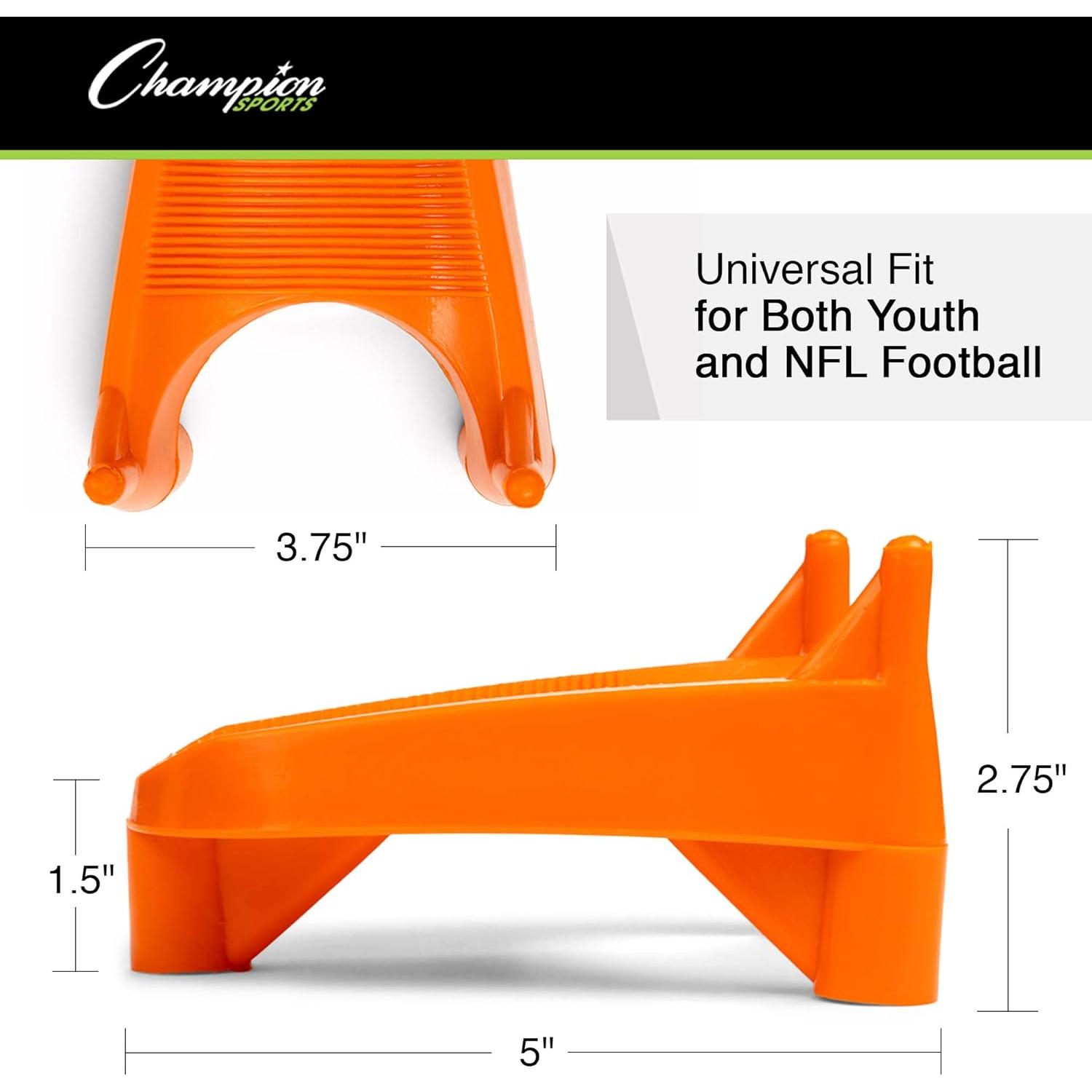 Tee de Pateo de Fútbol Champion Sports 1" Naranja Alta Visibilidad