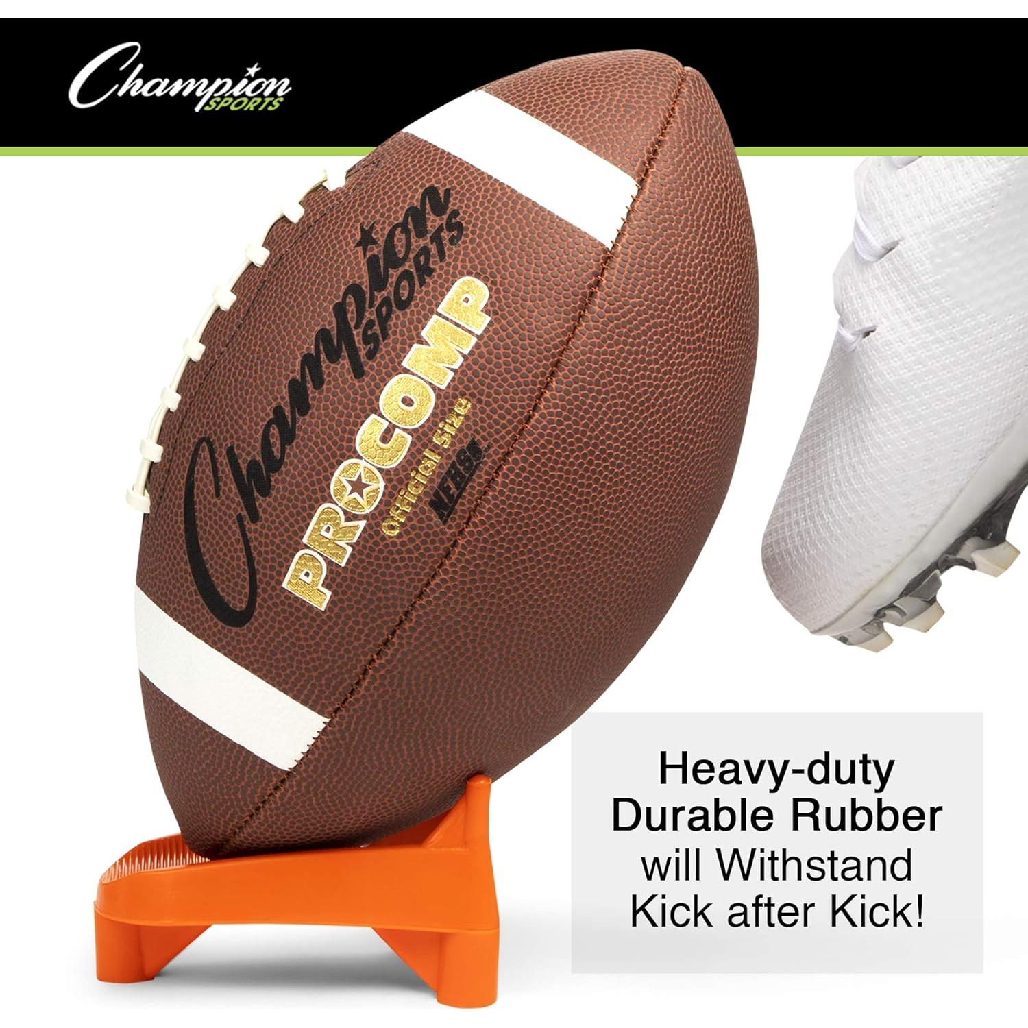Tee de Pateo de Fútbol Champion Sports 1" Naranja Alta Visibilidad