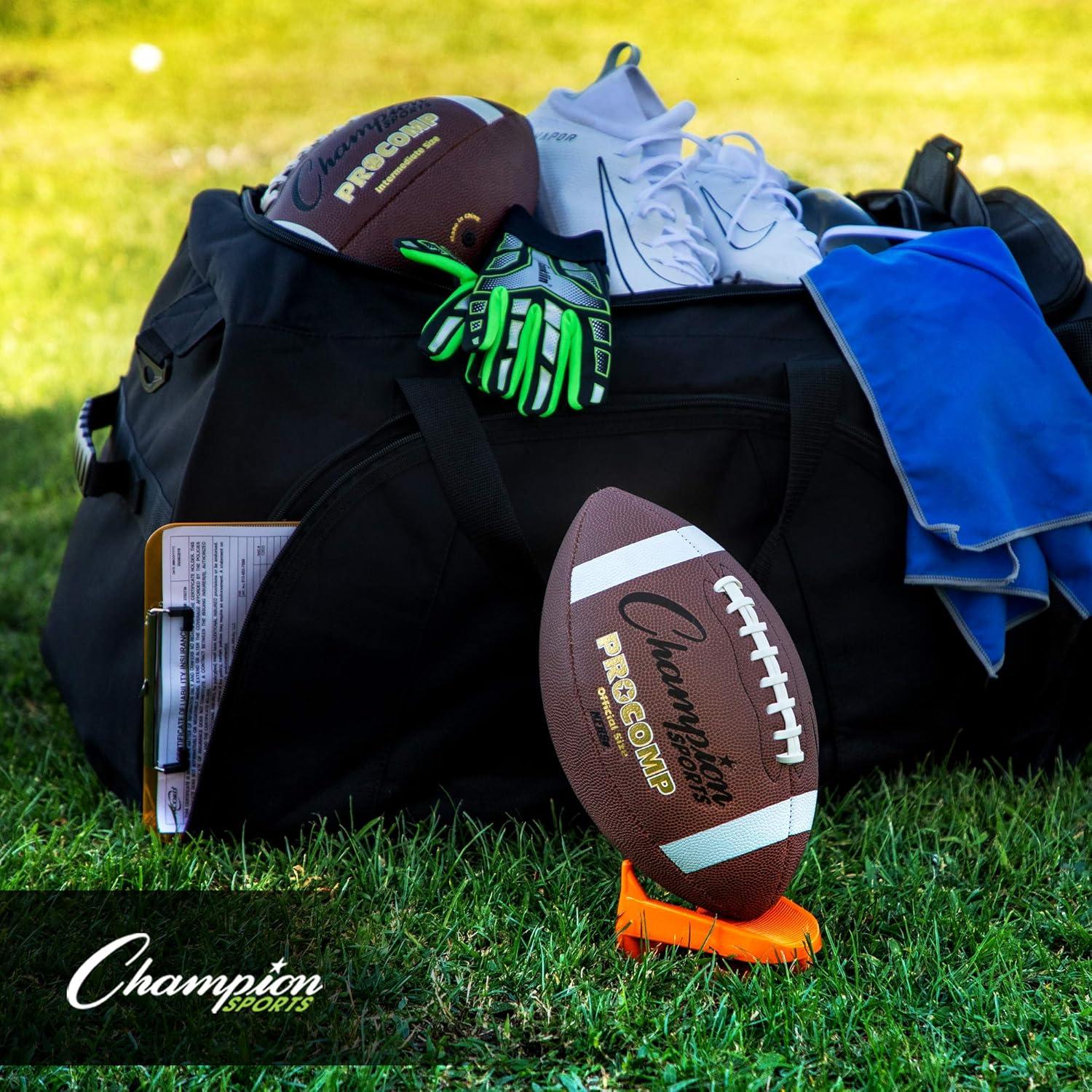 Tee de Pateo de Fútbol Champion Sports 1" Naranja Alta Visibilidad