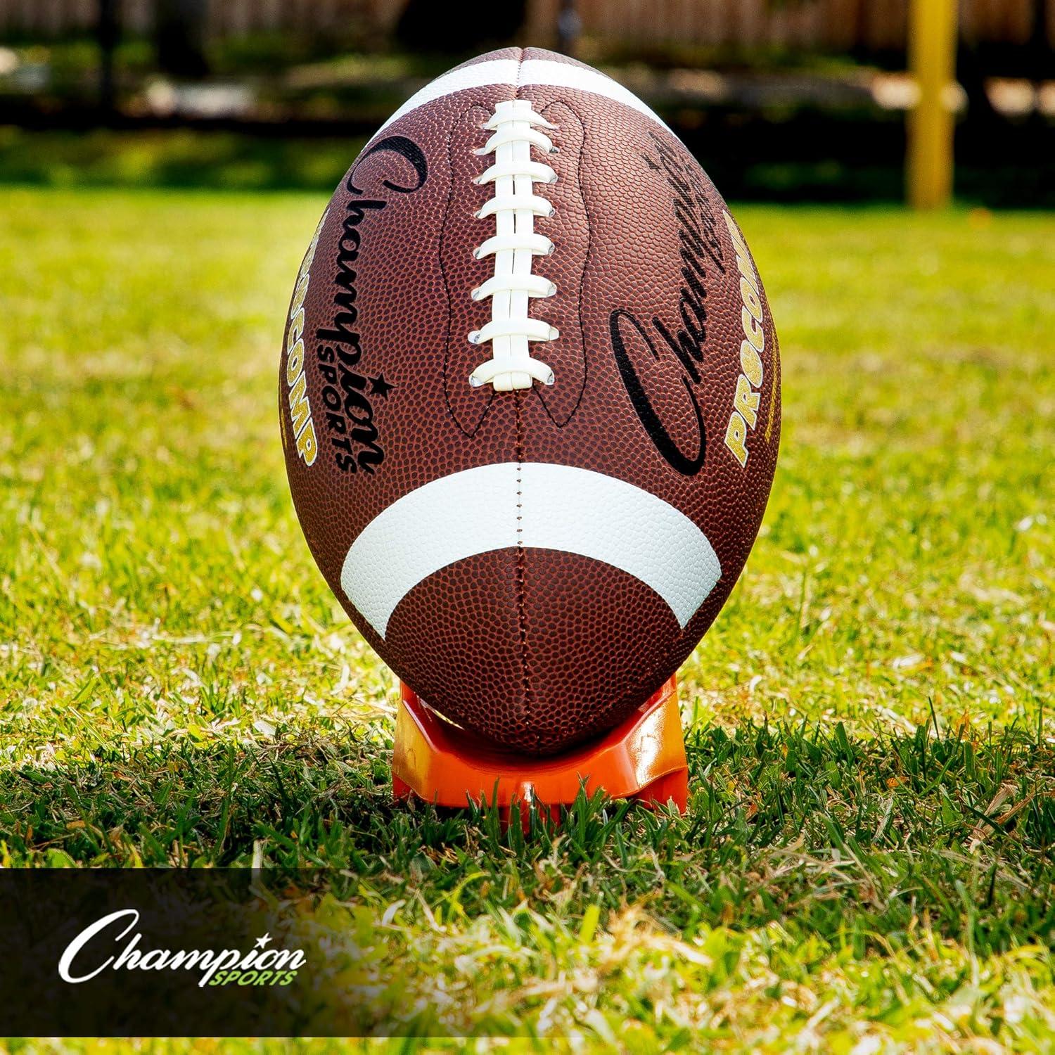 Tee de Pateo de Fútbol Champion Sports 1" Naranja Alta Visibilidad