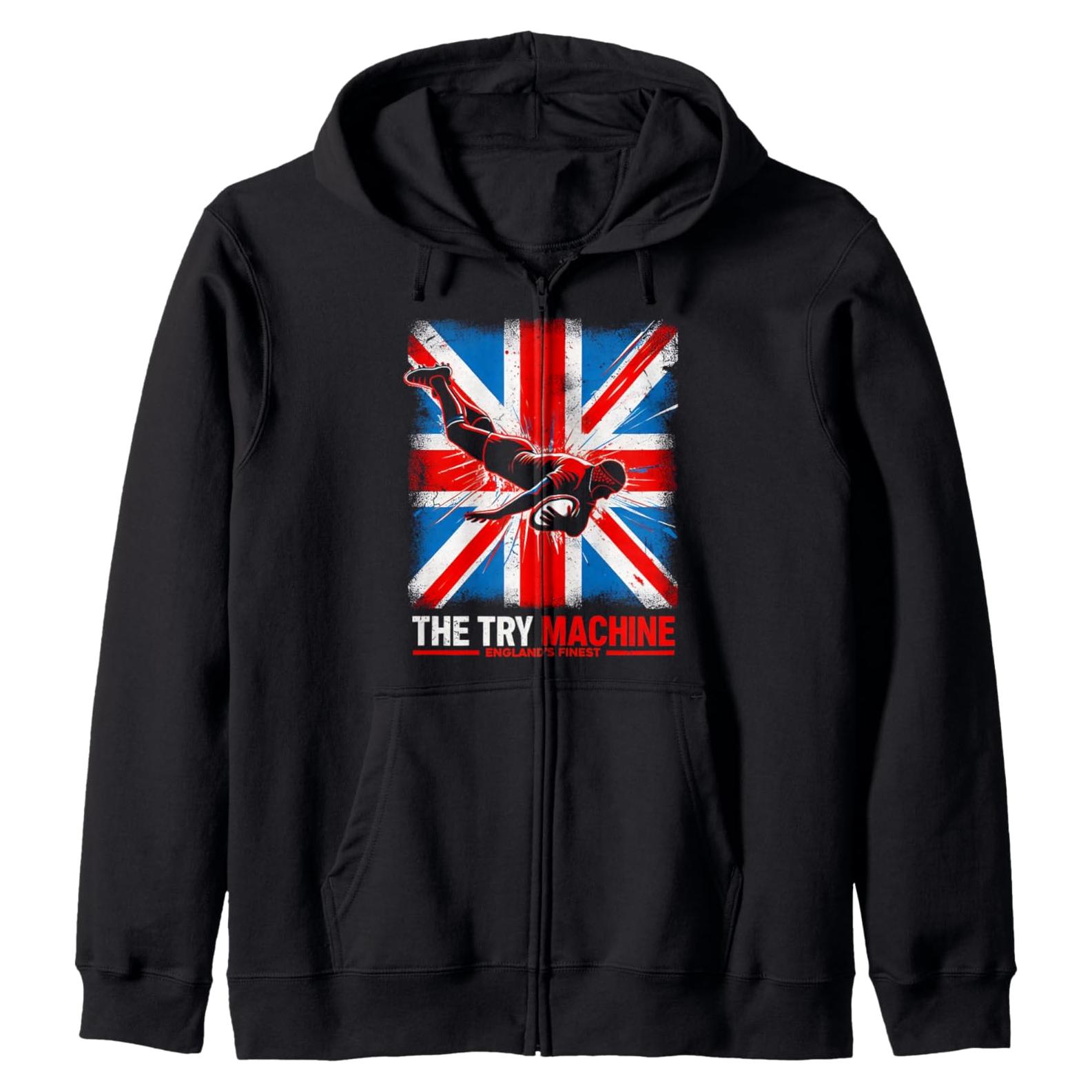 Sudadera con Cremallera Unisex The Try Machine Rugby