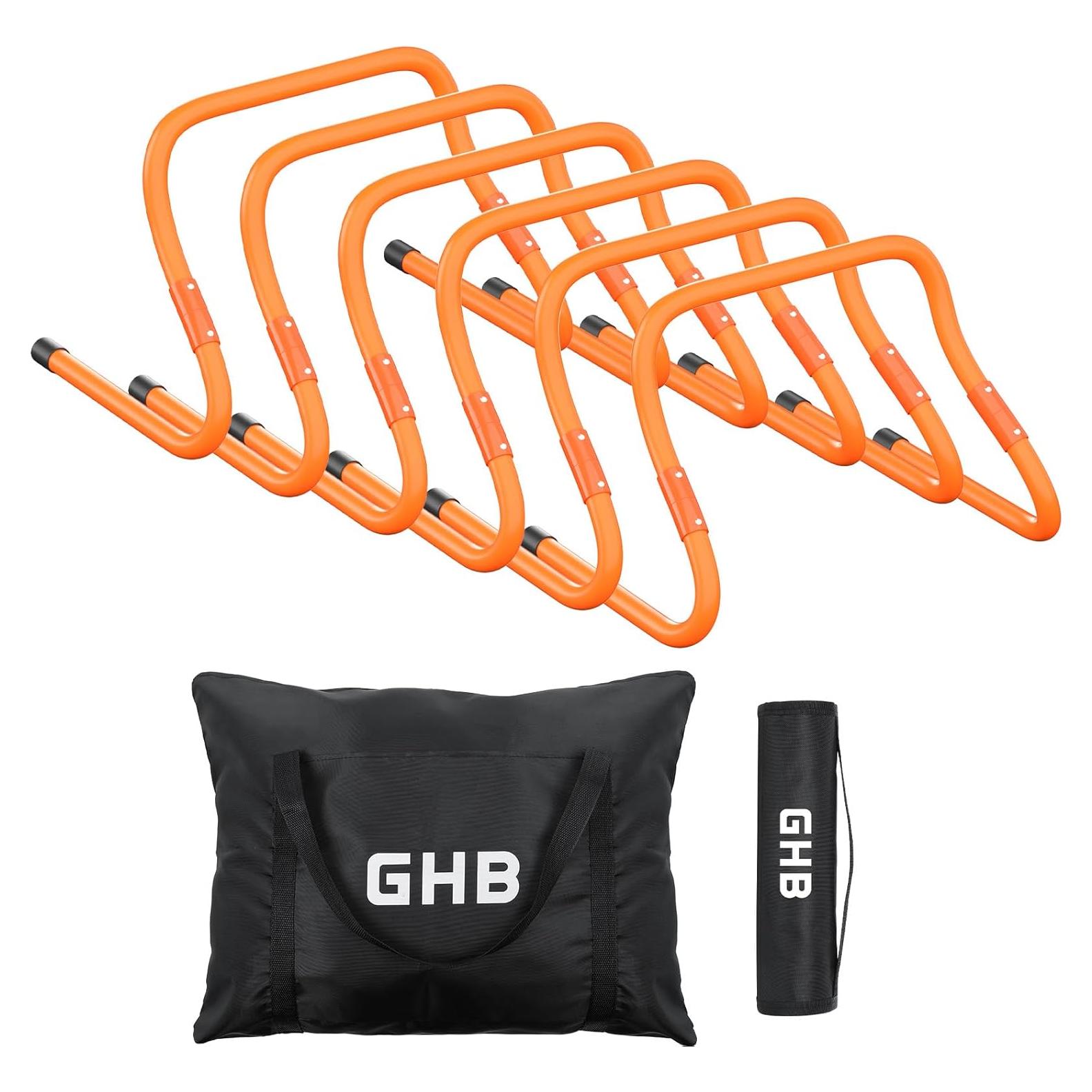 Vallas de Agilidad GHB 10 Pack Ajustables para Entrenamiento