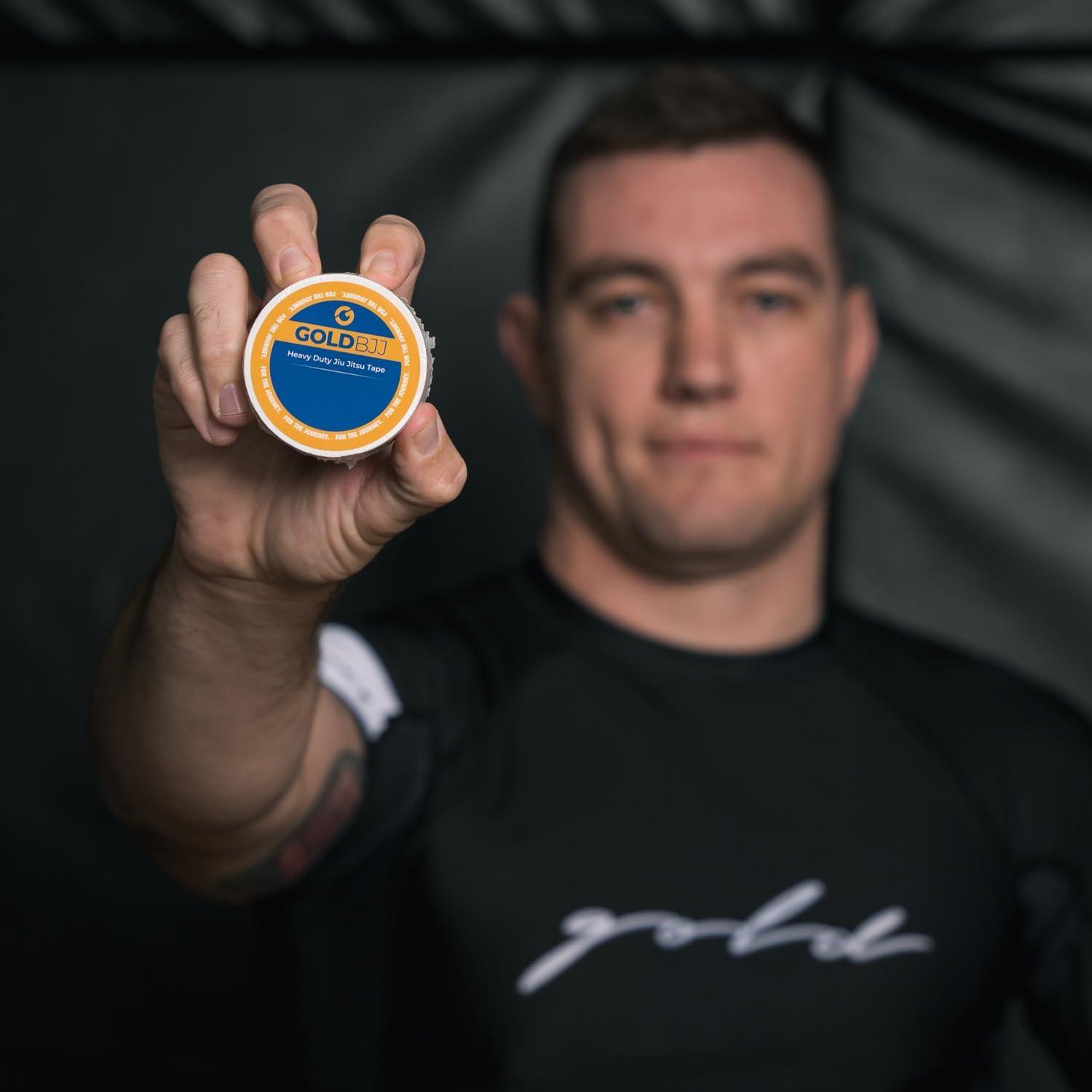 Cinta de Jiu Jitsu Gold BJJ - 3 Rollos Adhesivos 1.27 cm x 9.14 m