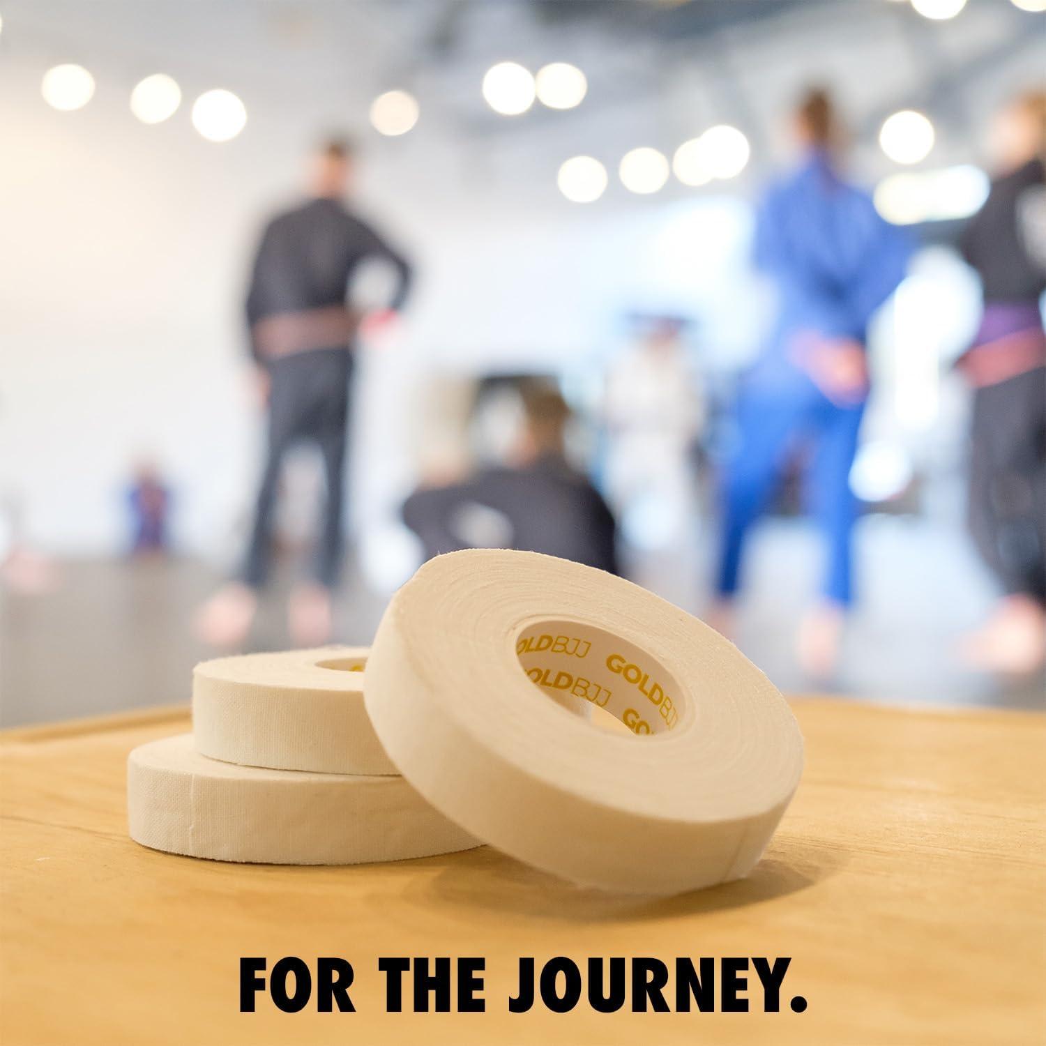 Cinta de Jiu Jitsu Gold BJJ - 3 Rollos Adhesivos 1.27 cm x 9.14 m