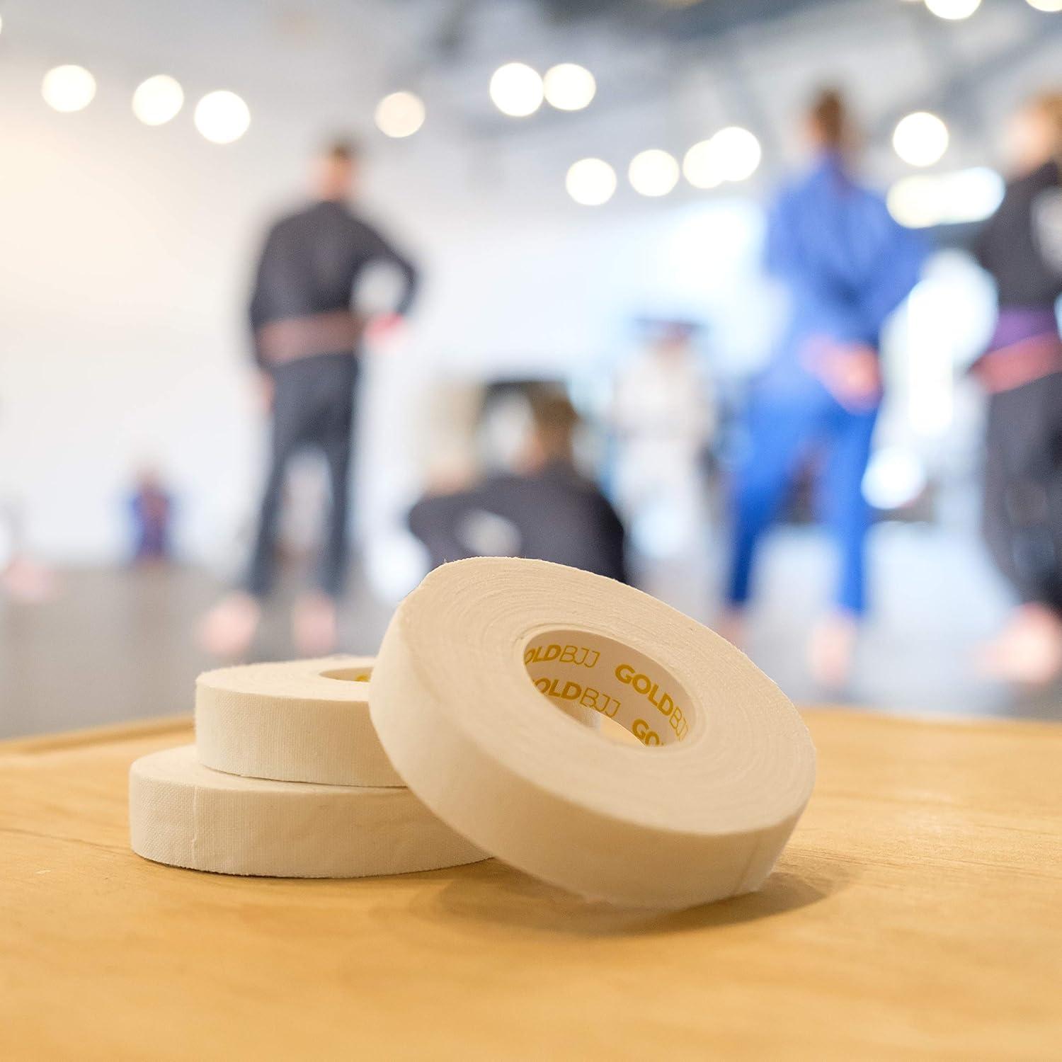 Cinta de Jiu Jitsu Gold BJJ - 3 Rollos Adhesivos 1.27 cm x 9.14 m