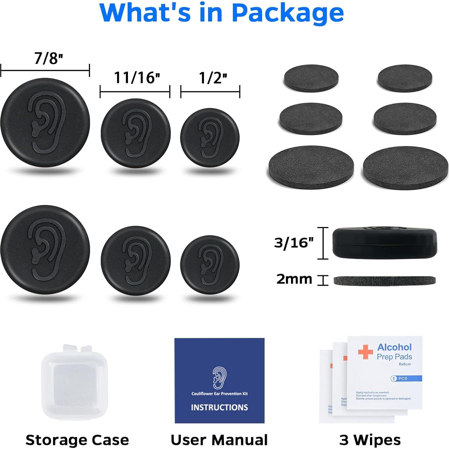 Kit de Imán para Oído de Coliflor HAMSENBO - 19 Piezas