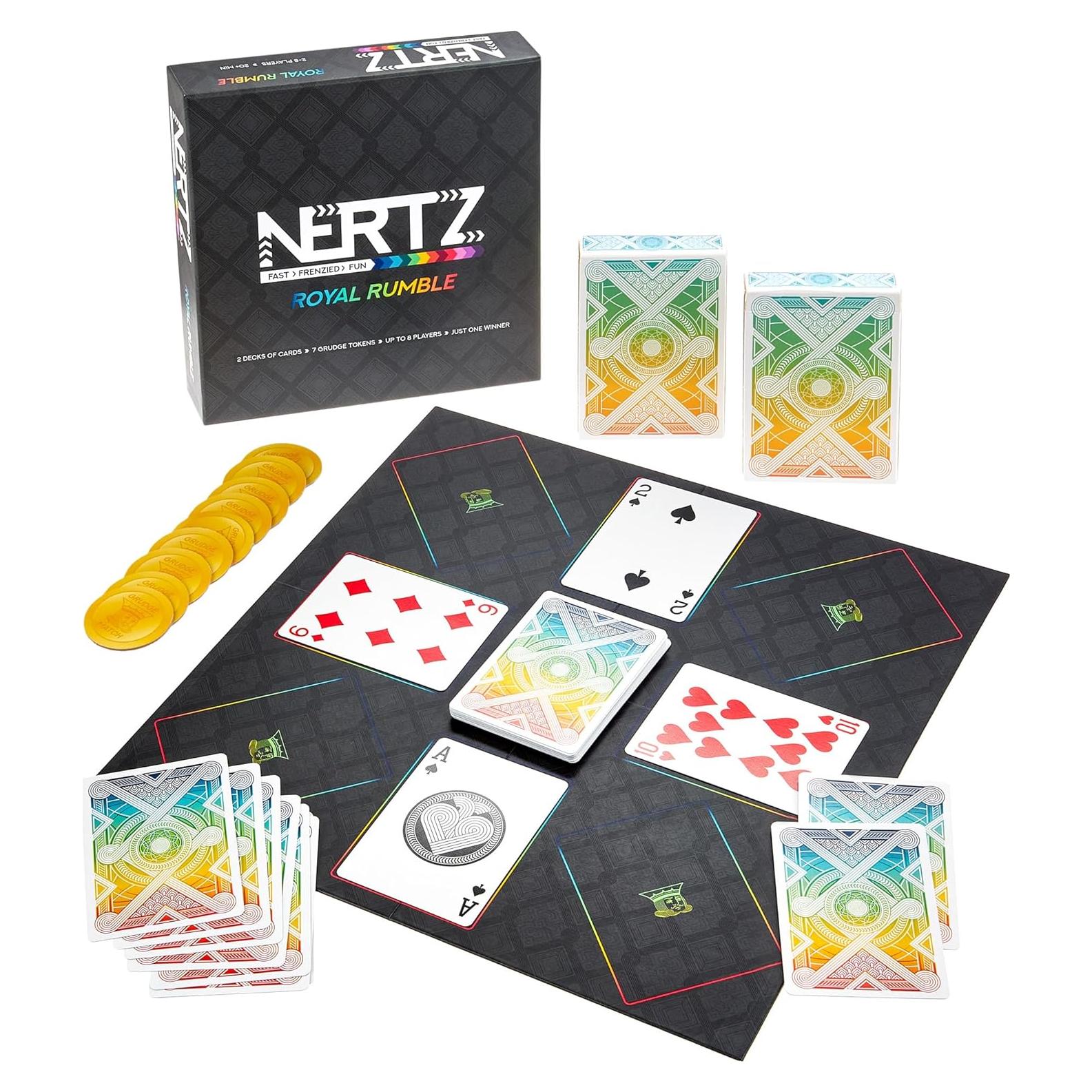 Juego de Cartas Nertz Royal Rumble Brybelly - Hasta 8 Jugadores