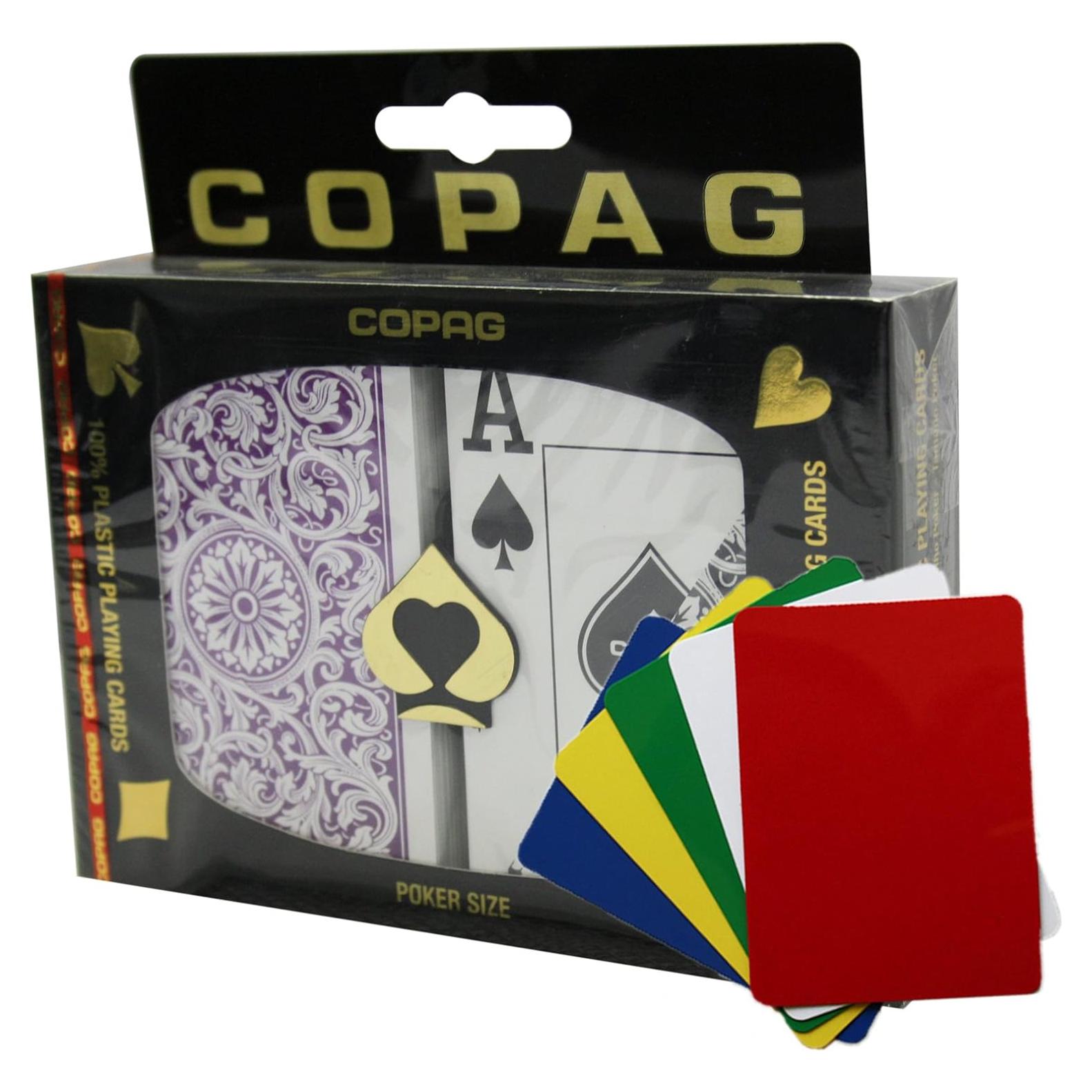 Copag 1546 Cartas de Juego Plástico Tamaño Poker Índice Jumbo
