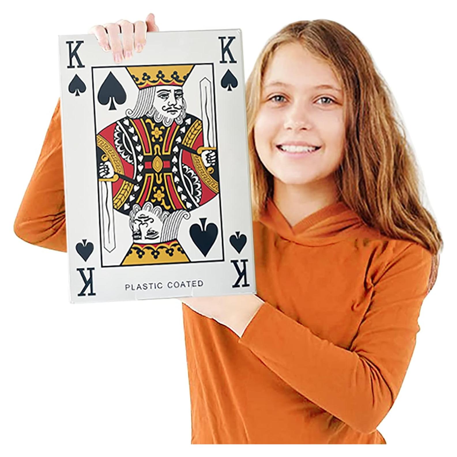 Baraja Jumbo de Cartas Yuanhe 52 Piezas 26.67x36.83 cm