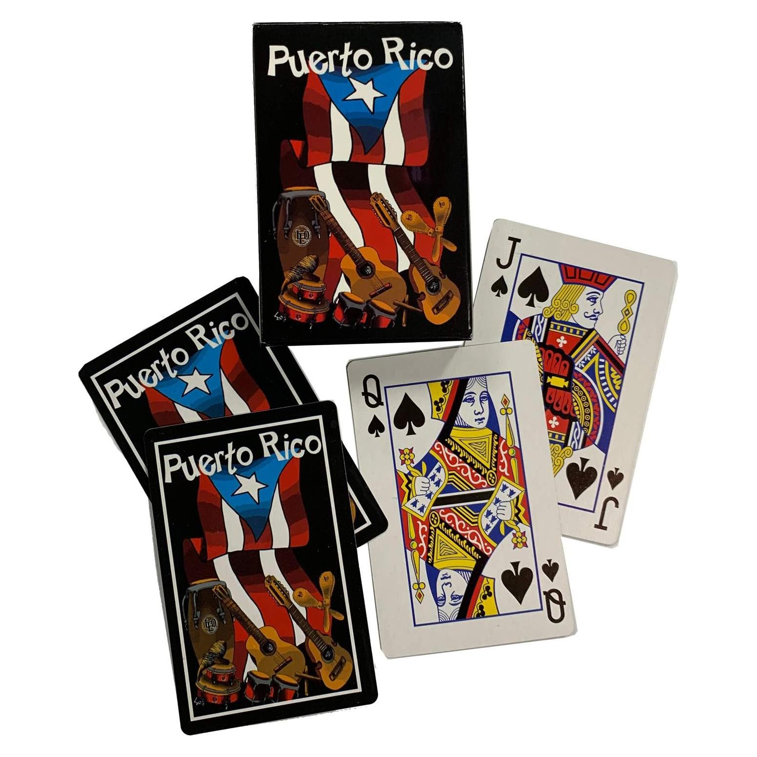 Baraja de Cartas de Poker Souveniles de Puerto Rico - 88.9g