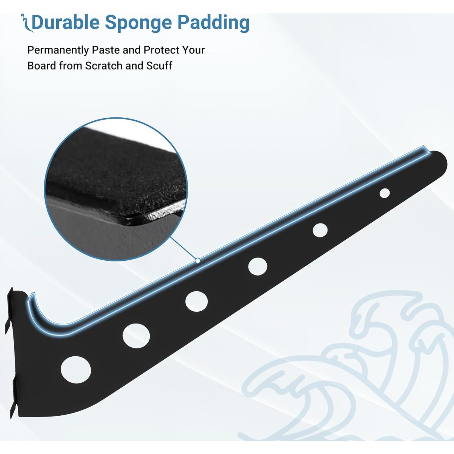 Soporte de Pared Neorexon para 4 Tablas de Surf Ajustable