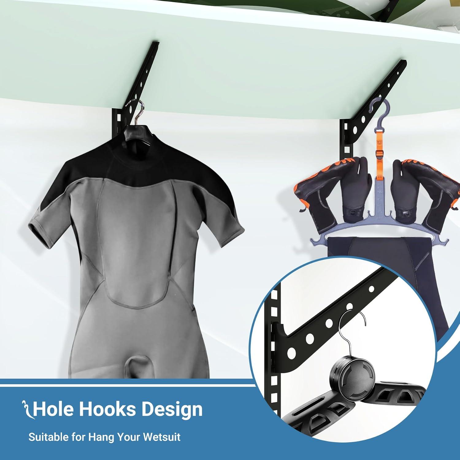 Soporte de Pared Neorexon para 4 Tablas de Surf Ajustable