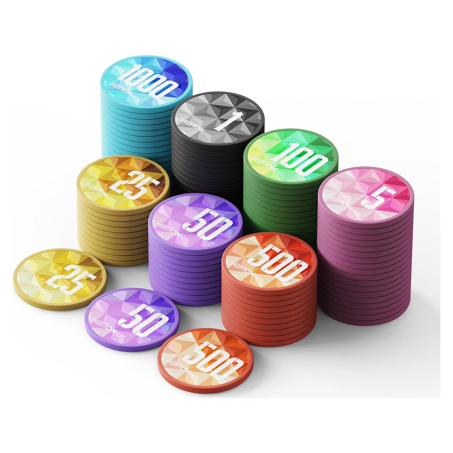 Juego de Póker HEITOK 100 Piezas Fichas 11.5g Estuche