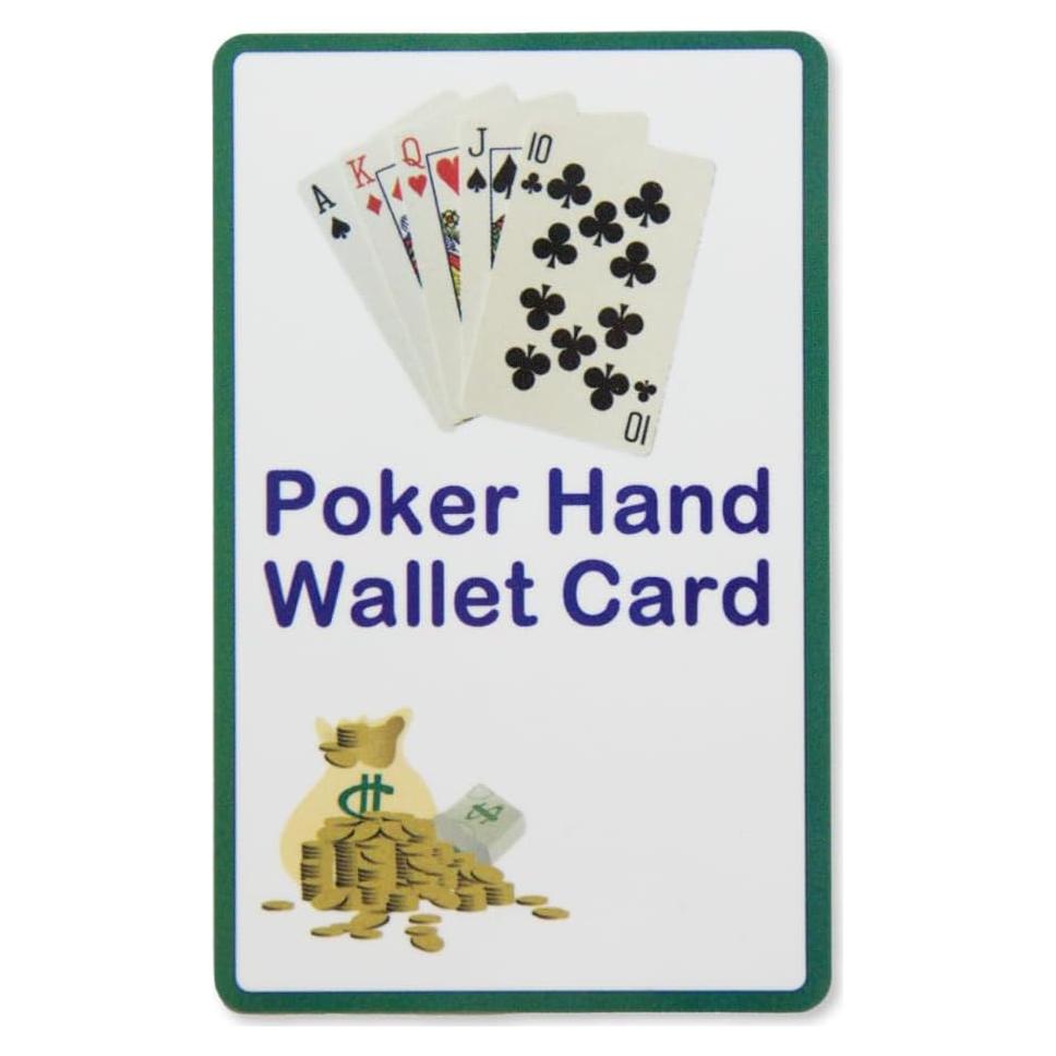 Tarjeta de Referencia de Póker Secure ID - Impermeable