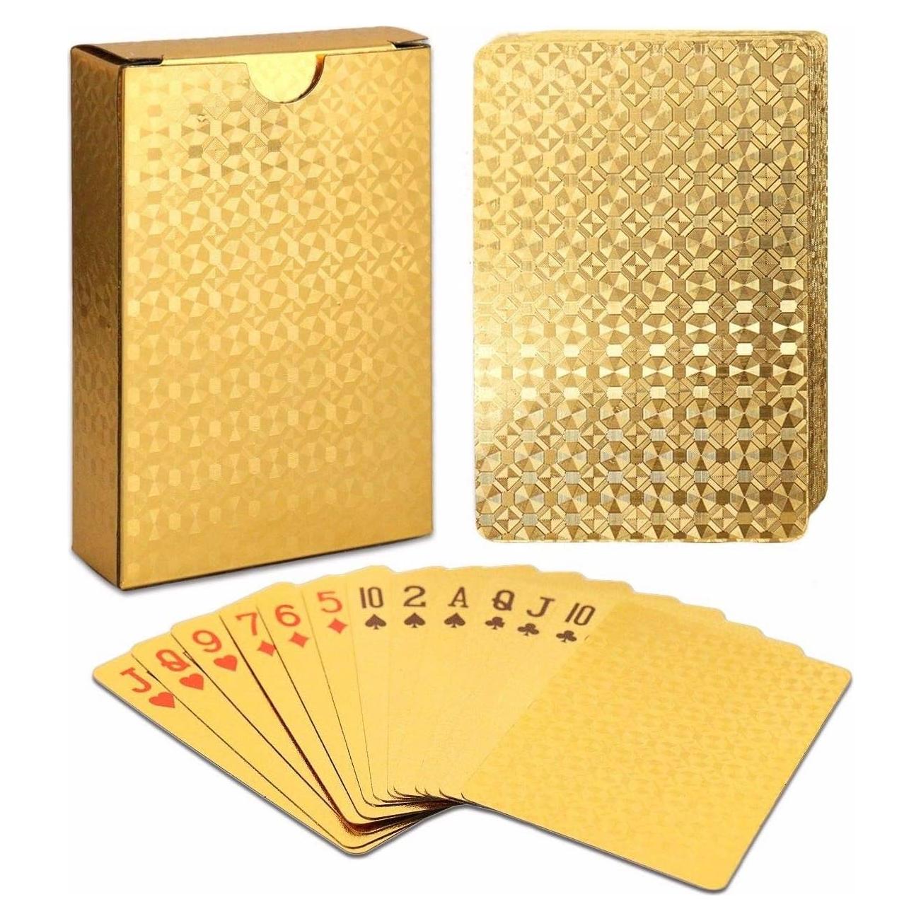 Tarjetas de Póker EAY Diamante Lujo Impermeables 54 Piezas