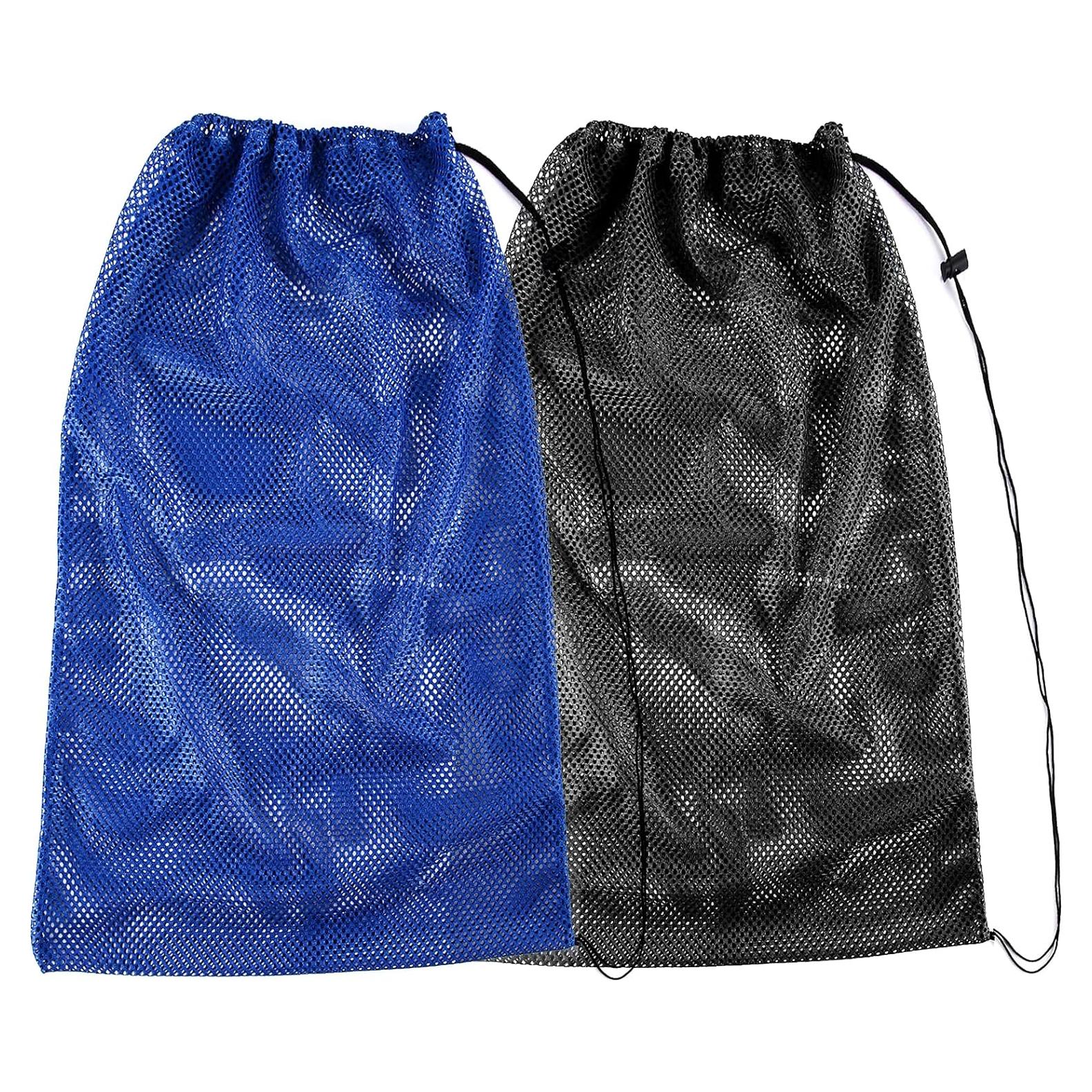 2 Bolsas de Malla para Snorkel Yizerel 69x46cm Negro y Azul