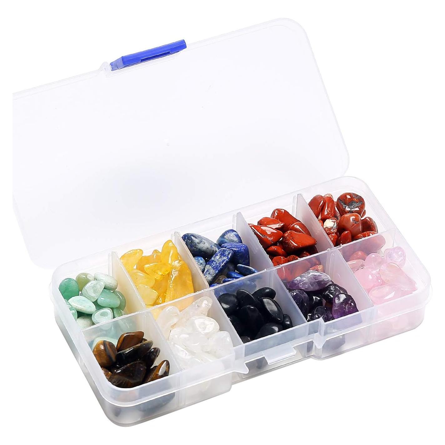 Caja de Cristales de Sanación Reiki Xujia - 10 Gemas Naturales