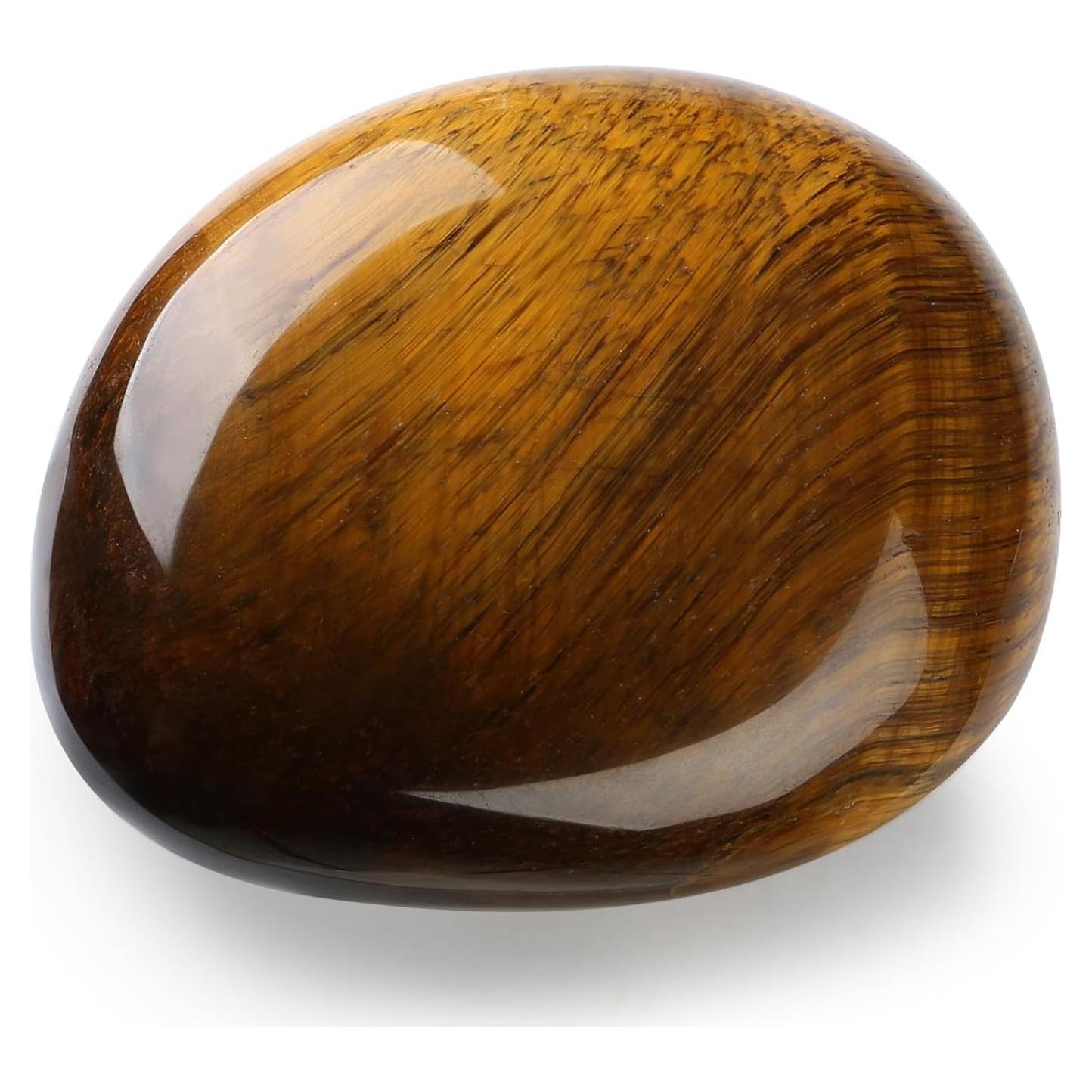 Piedra de Ojo de Tigre Pulida MAIBAOTA 4-5cm para Meditación