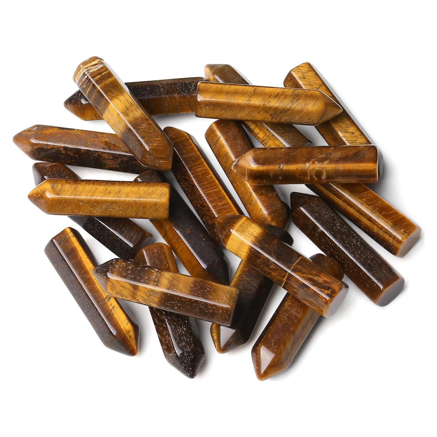 Conjunto de 10 Cristales Ojo de Tigre YATOJUZI para Sanación