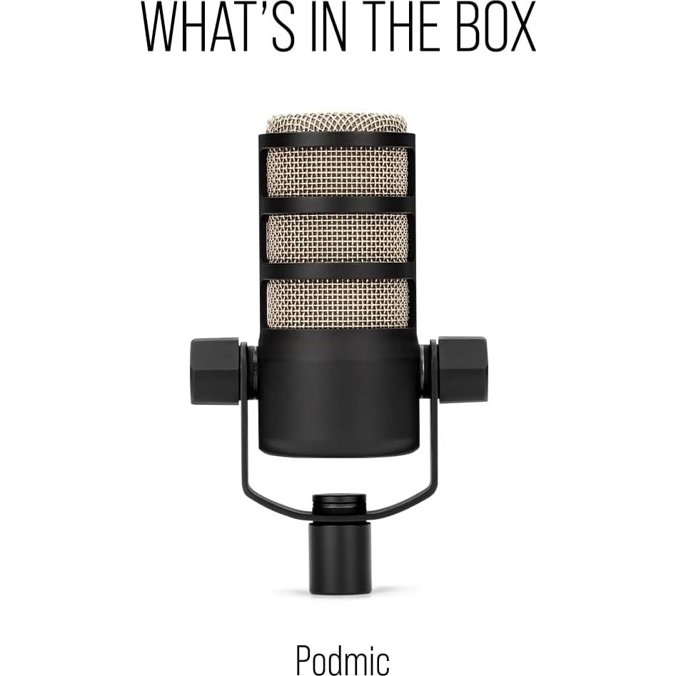 Micrófono Dinámico Cardioide Rode PodMic Negro 0.94 kg