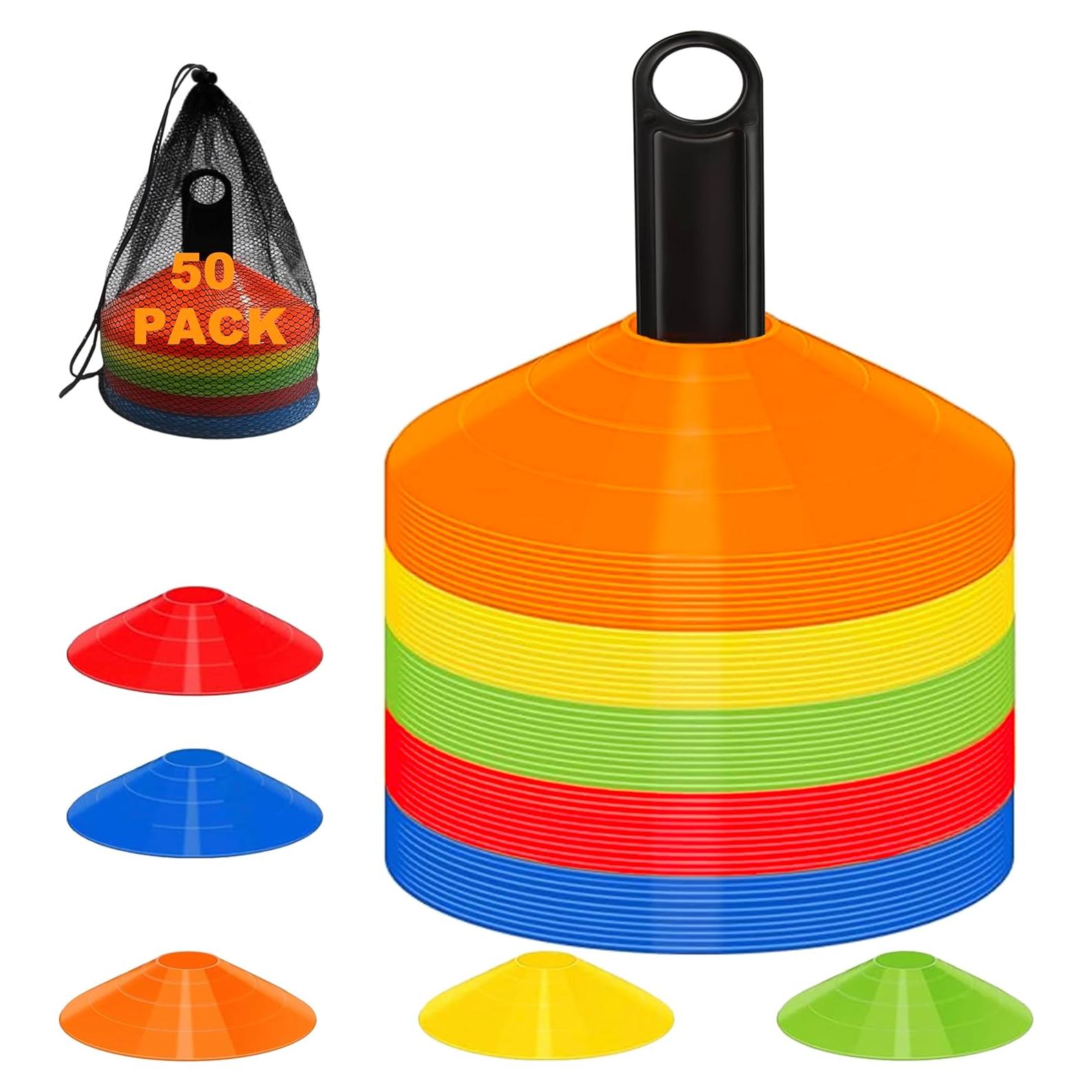 Conos de Disco de Agilidad Qtheaes - Paquete de 25 Multicolor