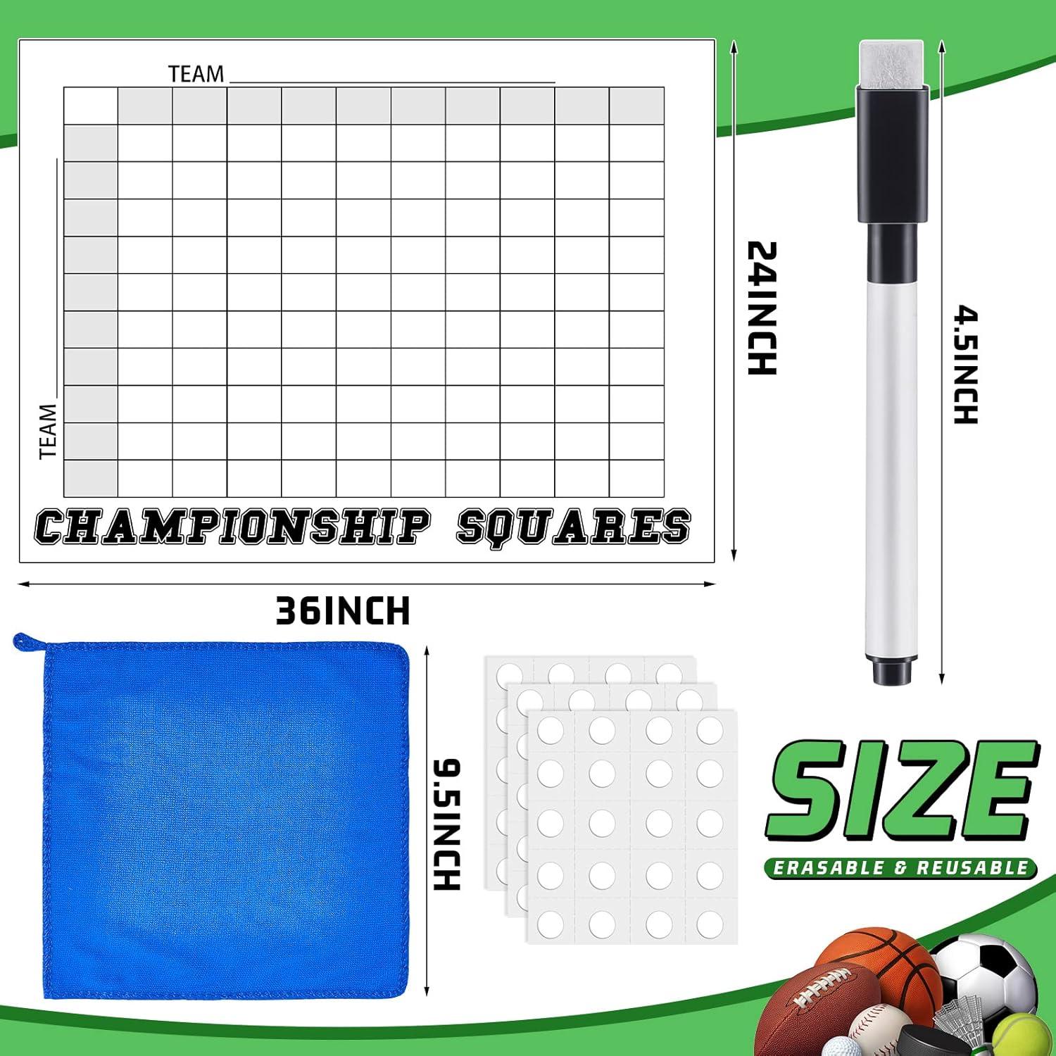 Tablero de Puntuación de Fútbol Gueevin 100 Cuadrados 60x91.5cm