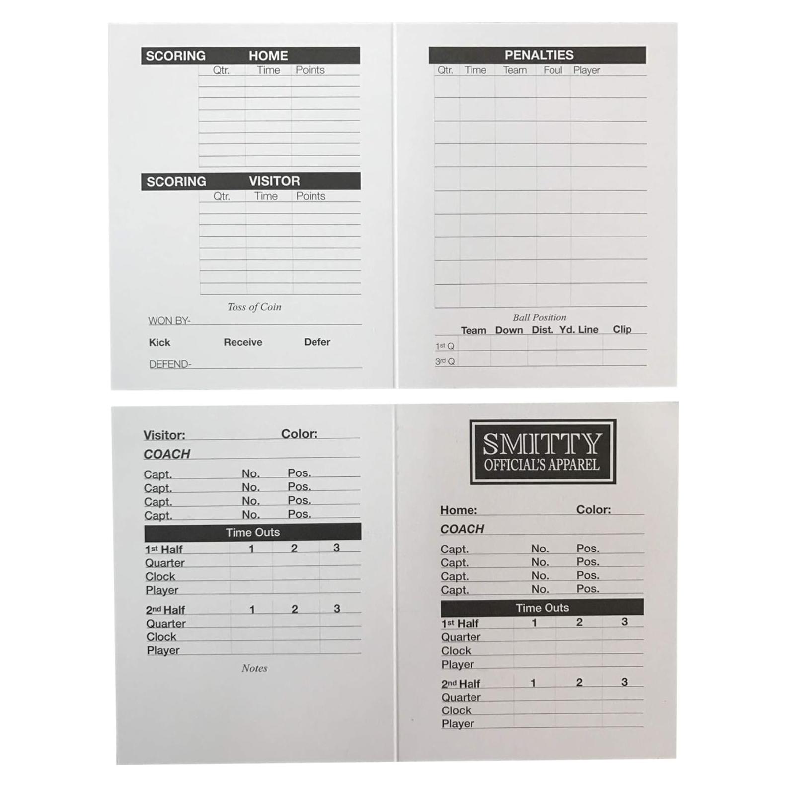 Tarjetas de Juego de Fútbol Smitty ACS-533 - Paquete de 25